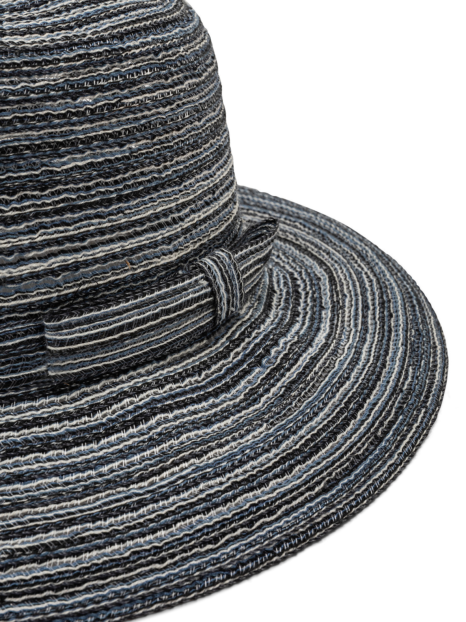 Multi-line knit hat, Blue, large image number 1