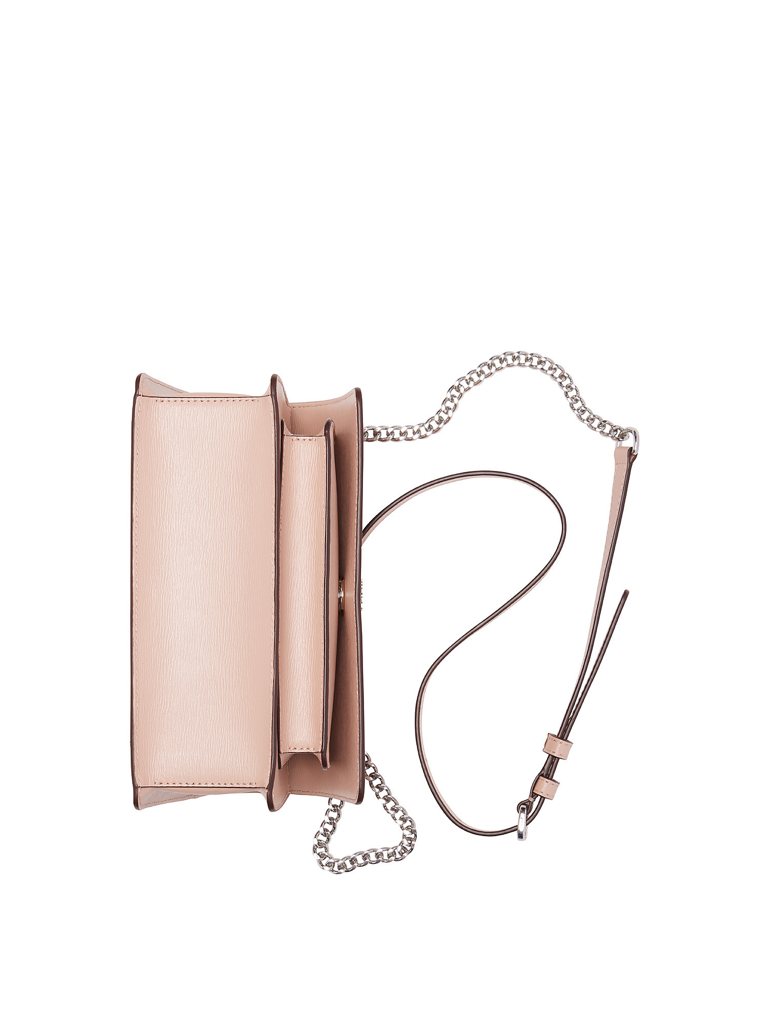 Dkny - Flap shoulder bag with logo, Light Pink, large image number 4