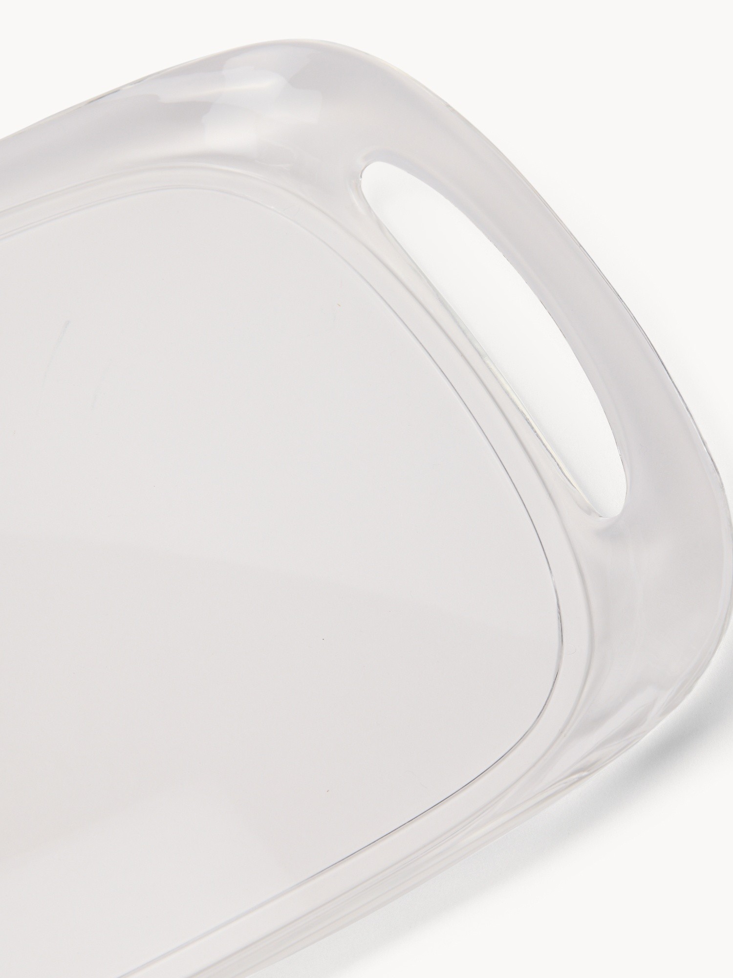 Rectangular Clam-Shaped Tray - Introductory Price, Transparent, large image number 1