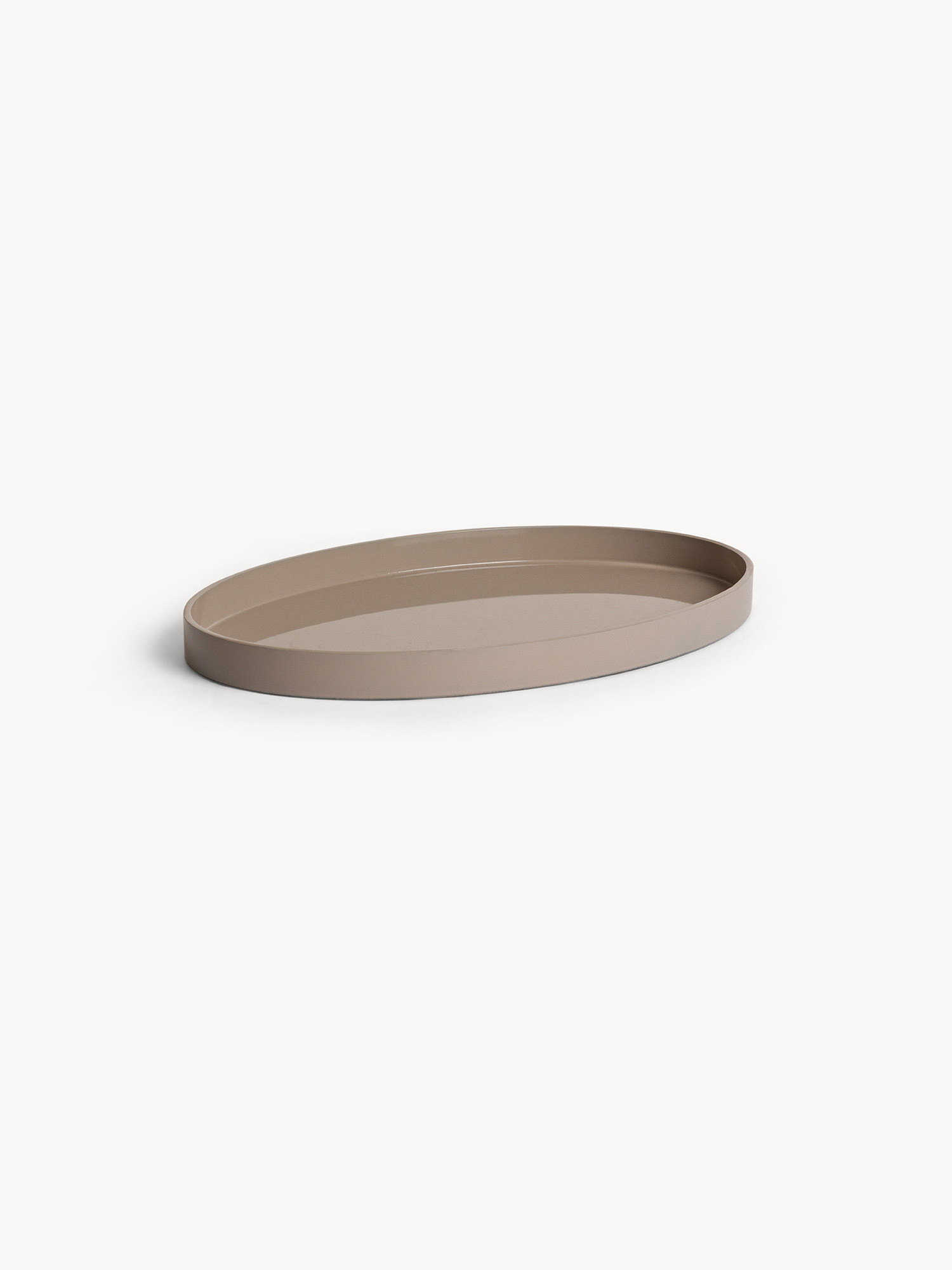 Plastic tray with a plain color, Dark Beige, large image number 0