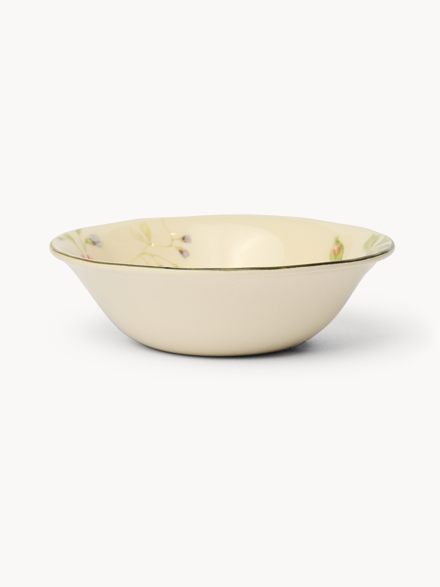 Floral-Motif Ceramic Bowl - Discounted Price, Multicolor, large image number 0