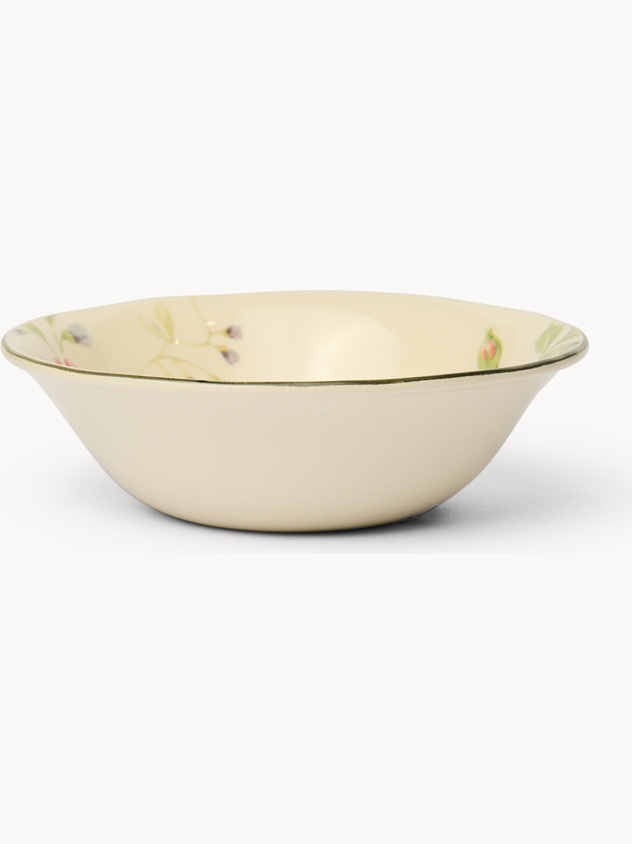 Floral-Motif Ceramic Bowl - Discounted Price