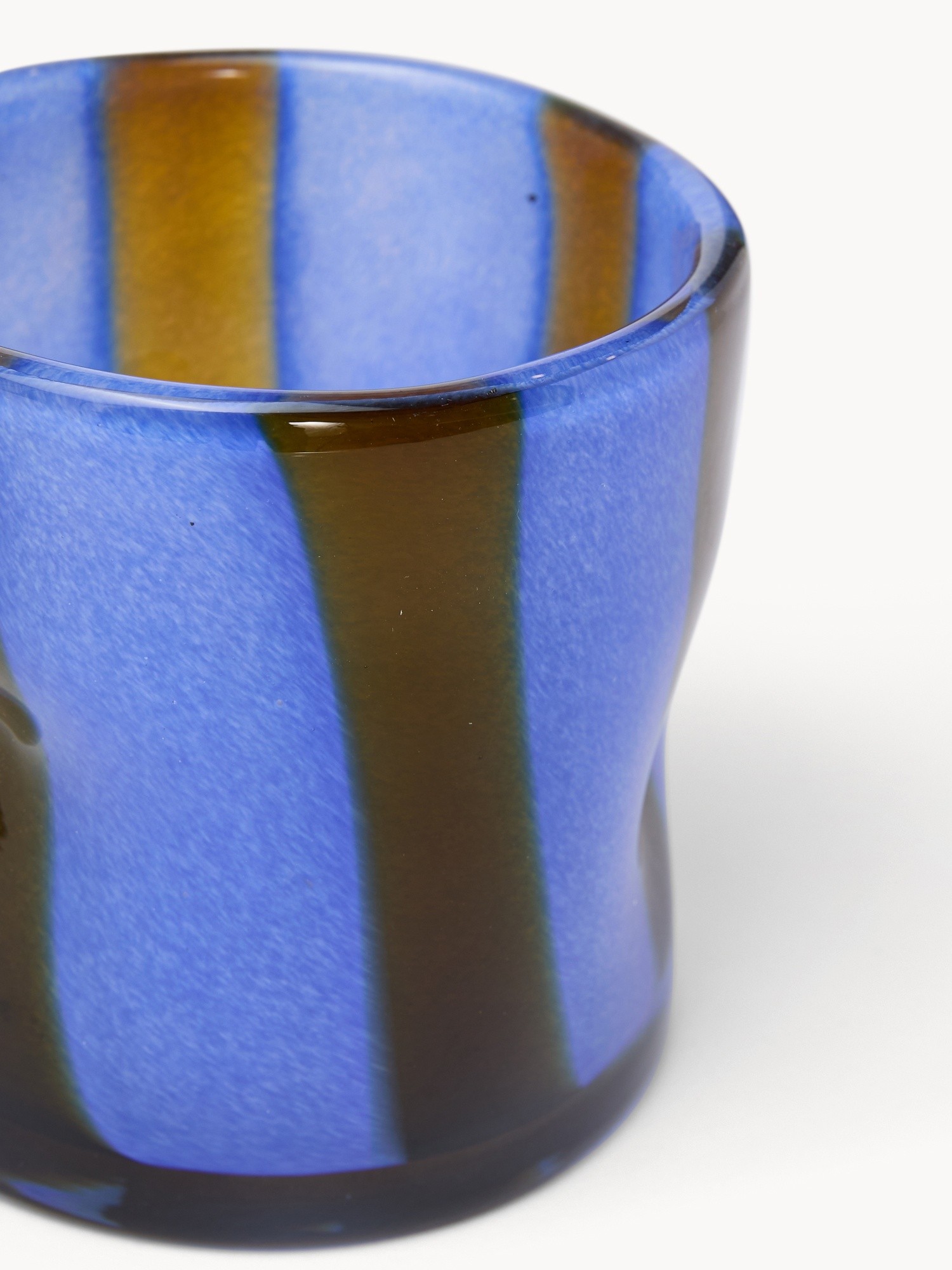 Candeliere in vetro colorato in pasta, Blu bluette, large image number 1