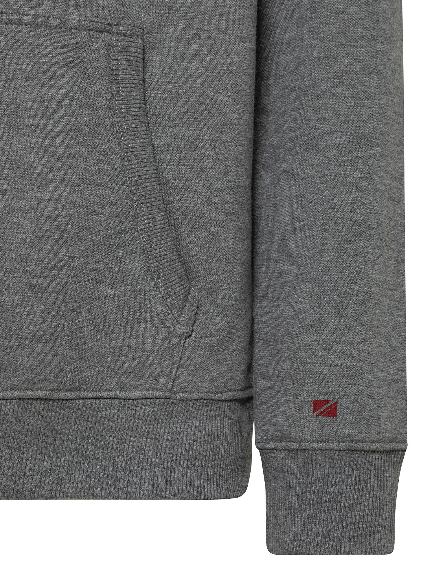 Hooded sweatshirt with logo, Dark Grey, large image number 2