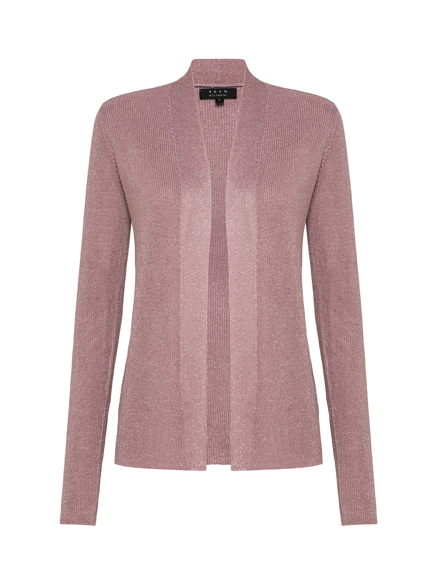 Cardigan in maglia, Rosa, large image number 0