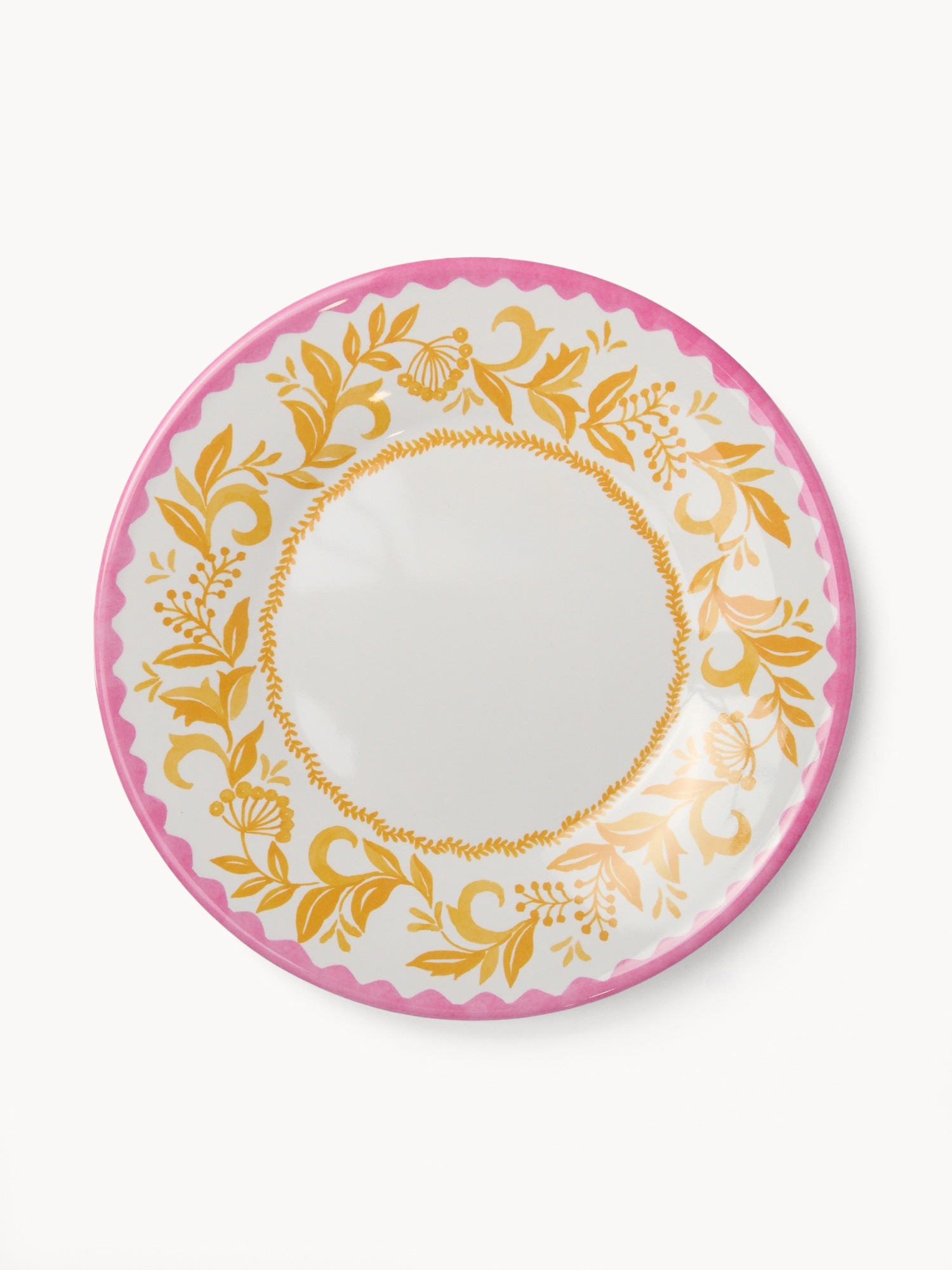 Melamine Fruit Plate with Flower Detail - Introductory Price, Multicolor, large image number 0