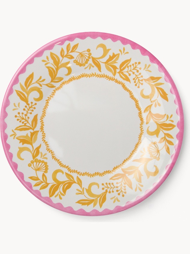 Melamine Fruit Plate with Flower Detail - Introductory Price