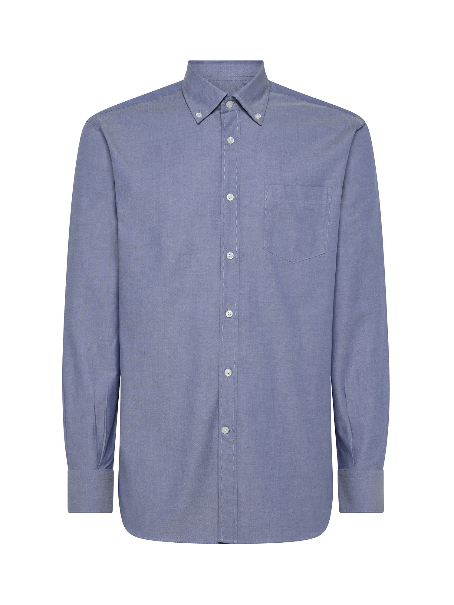 Camicia regular fit in puro cotone, Blu chiaro, large image number 1