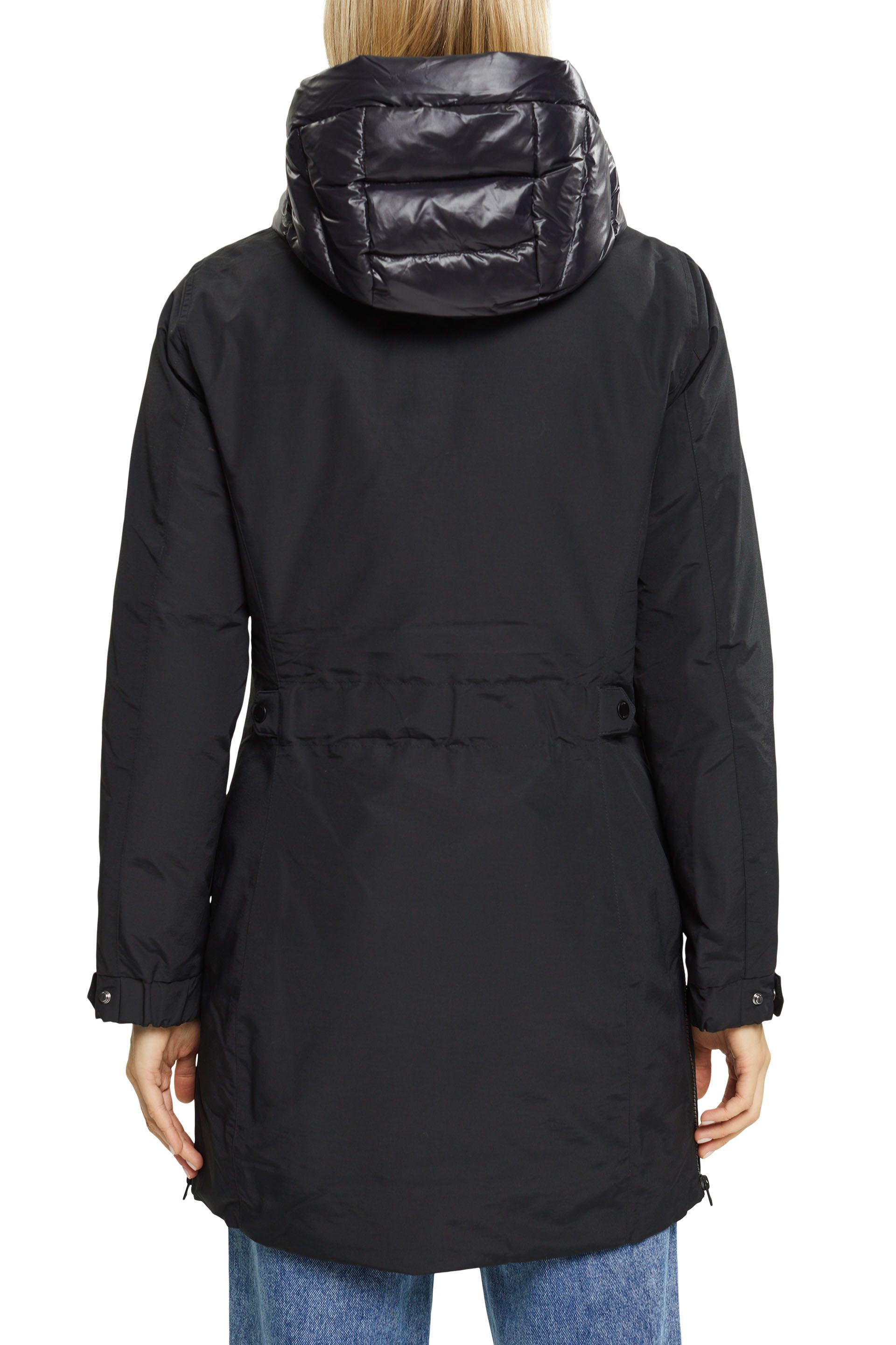 Hooded jacket with padding, Black, large image number 2