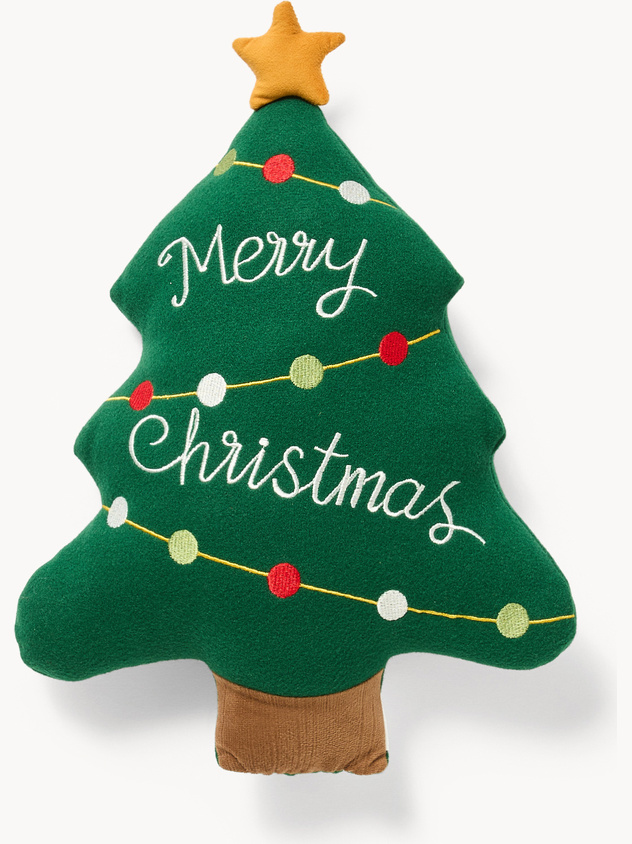 Cuscino a forma di albero di Natale