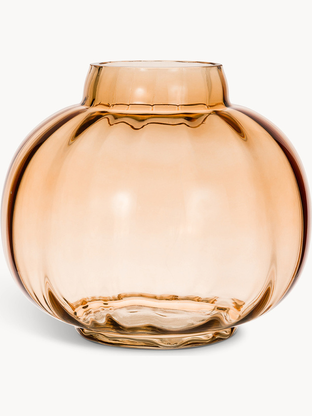 Colored glass vase
