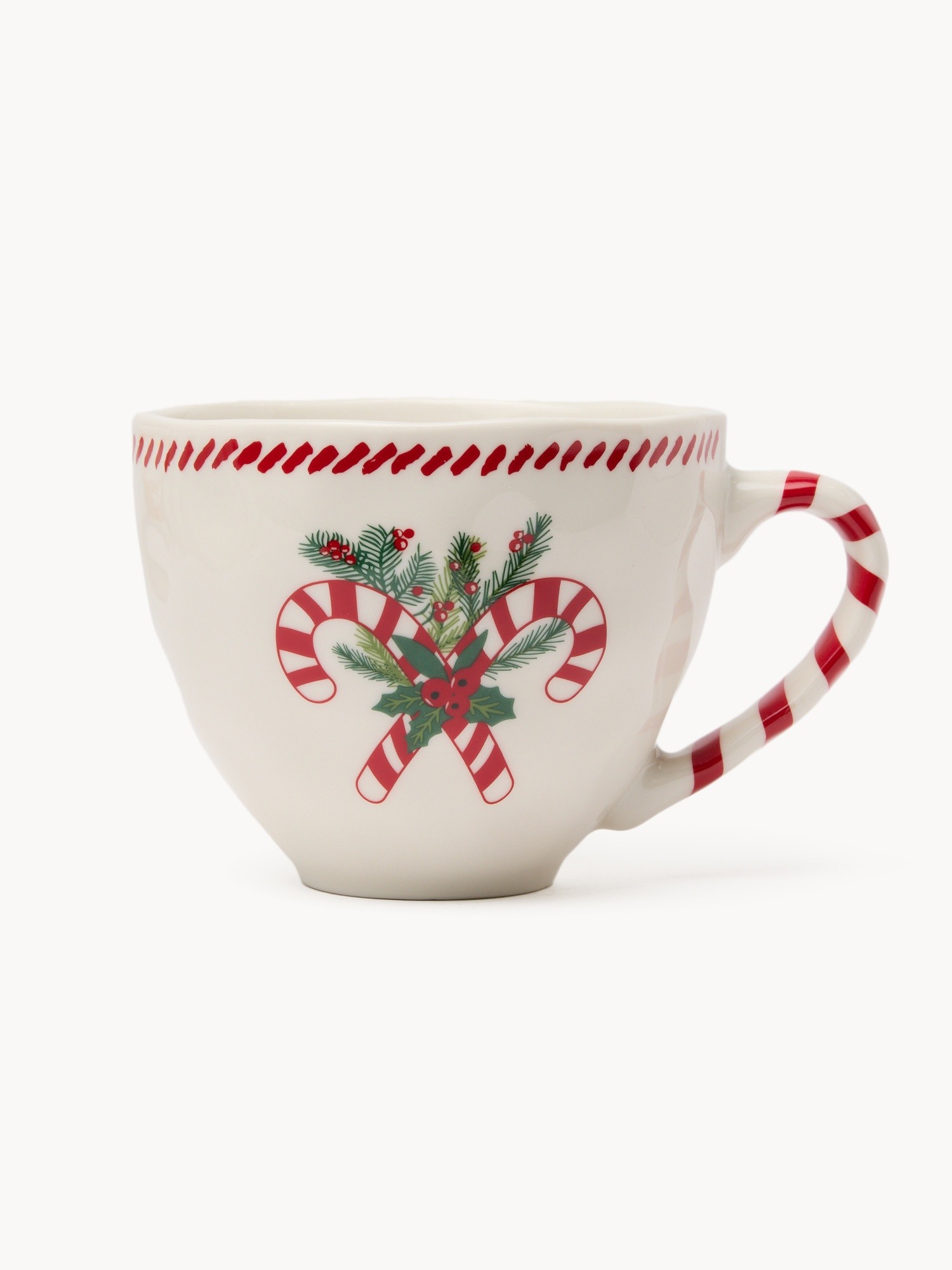 Breakfast cup in New Bone China with a Christmas motif, Multicolor, large image number 0