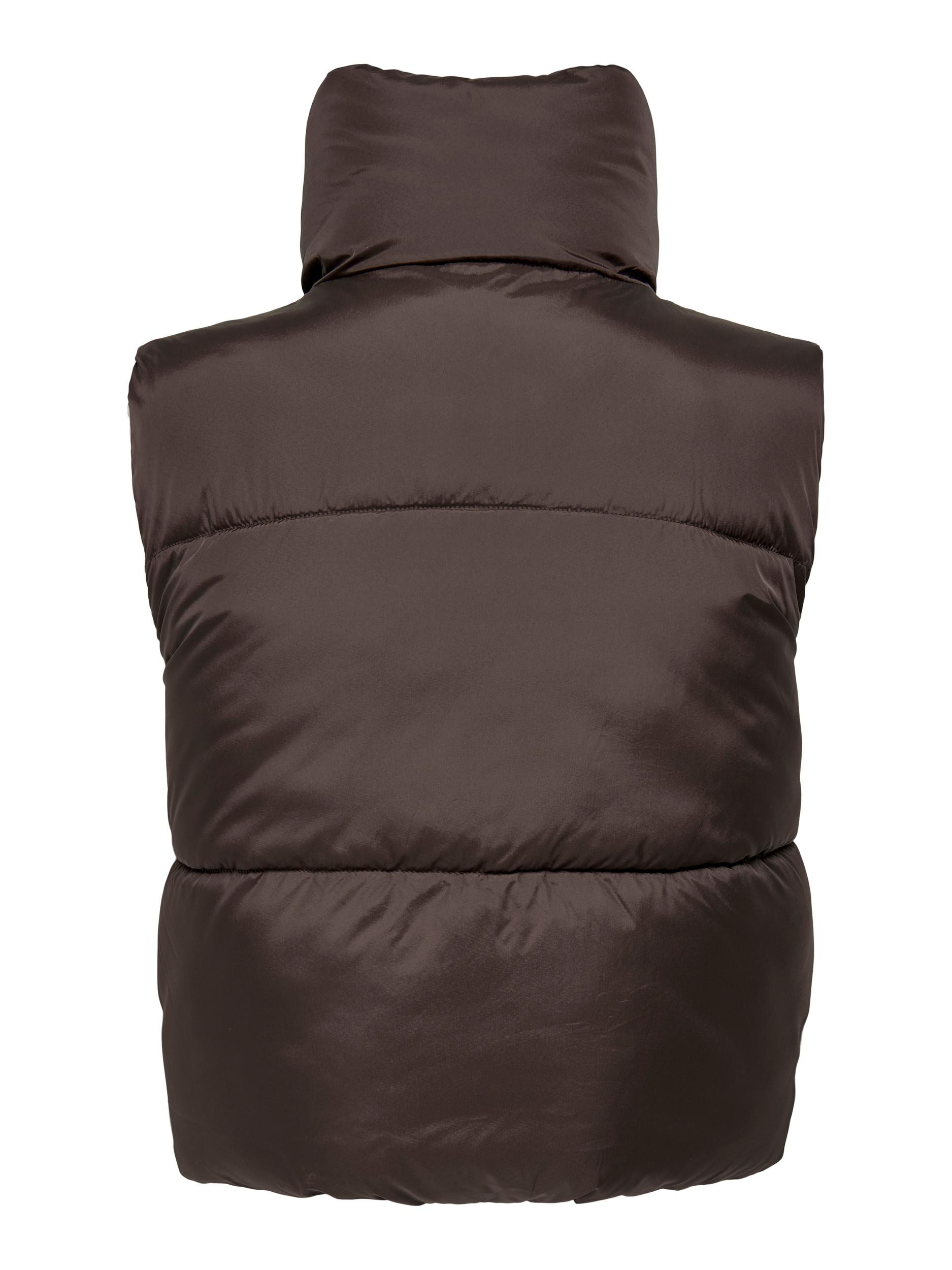 Only - Reversible quilted gilet, Brown, large image number 1
