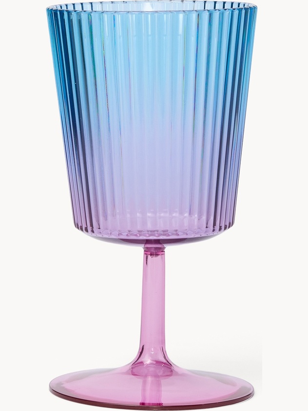 Shaded-effect water glass