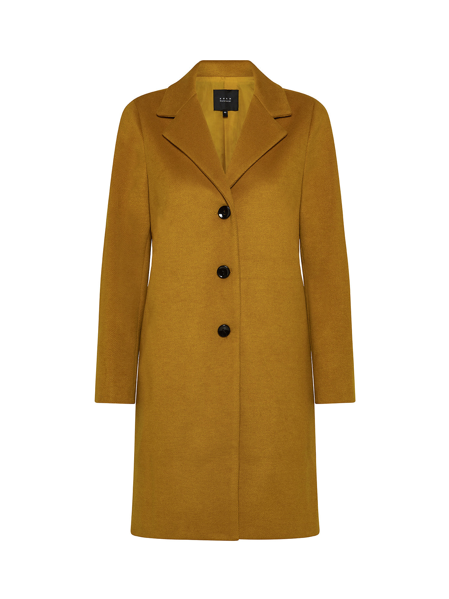 Egg-shaped coat, Mustard Yellow, large image number 0