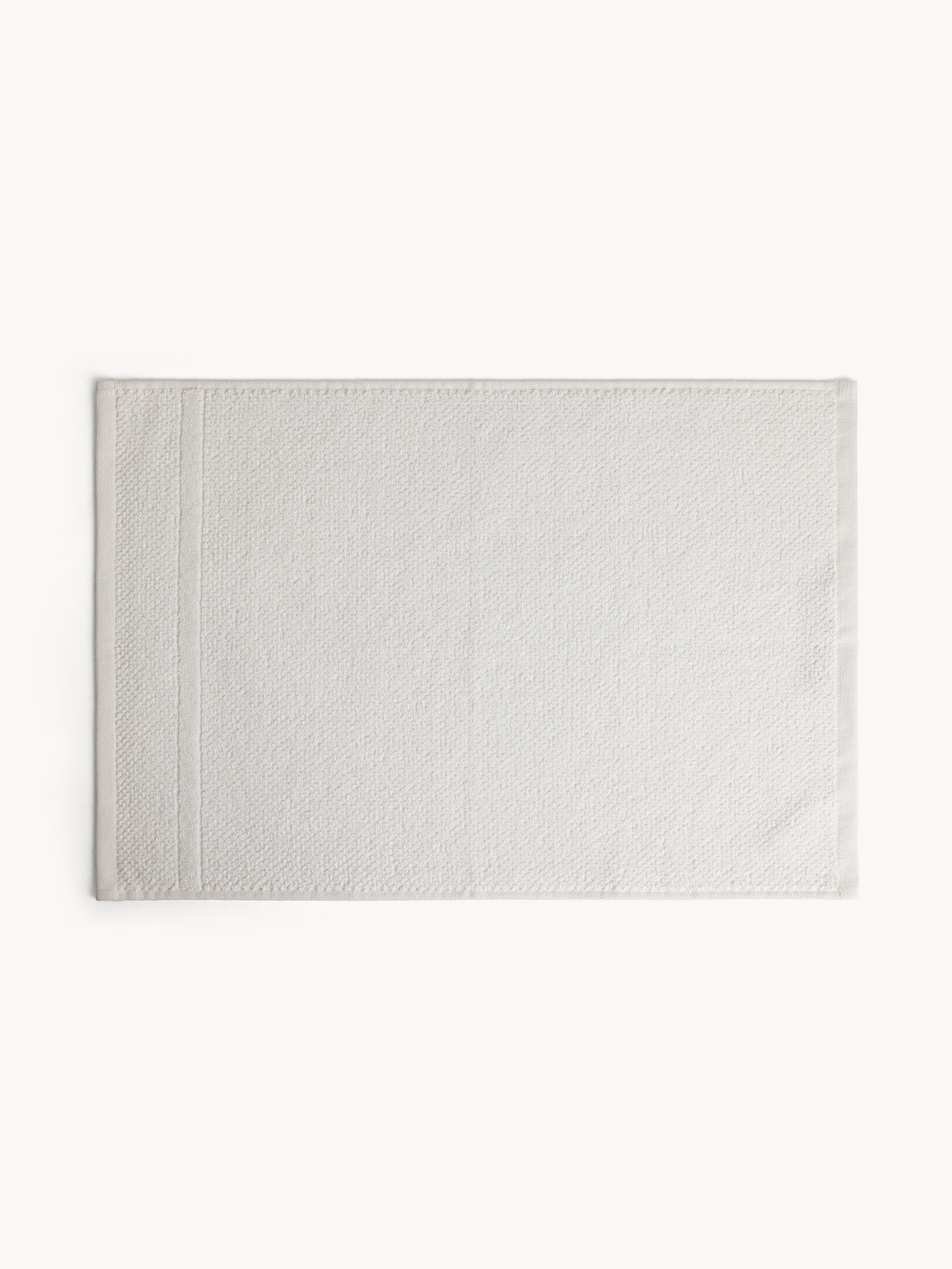 Solid color cotton terry towel, White, large image number 1