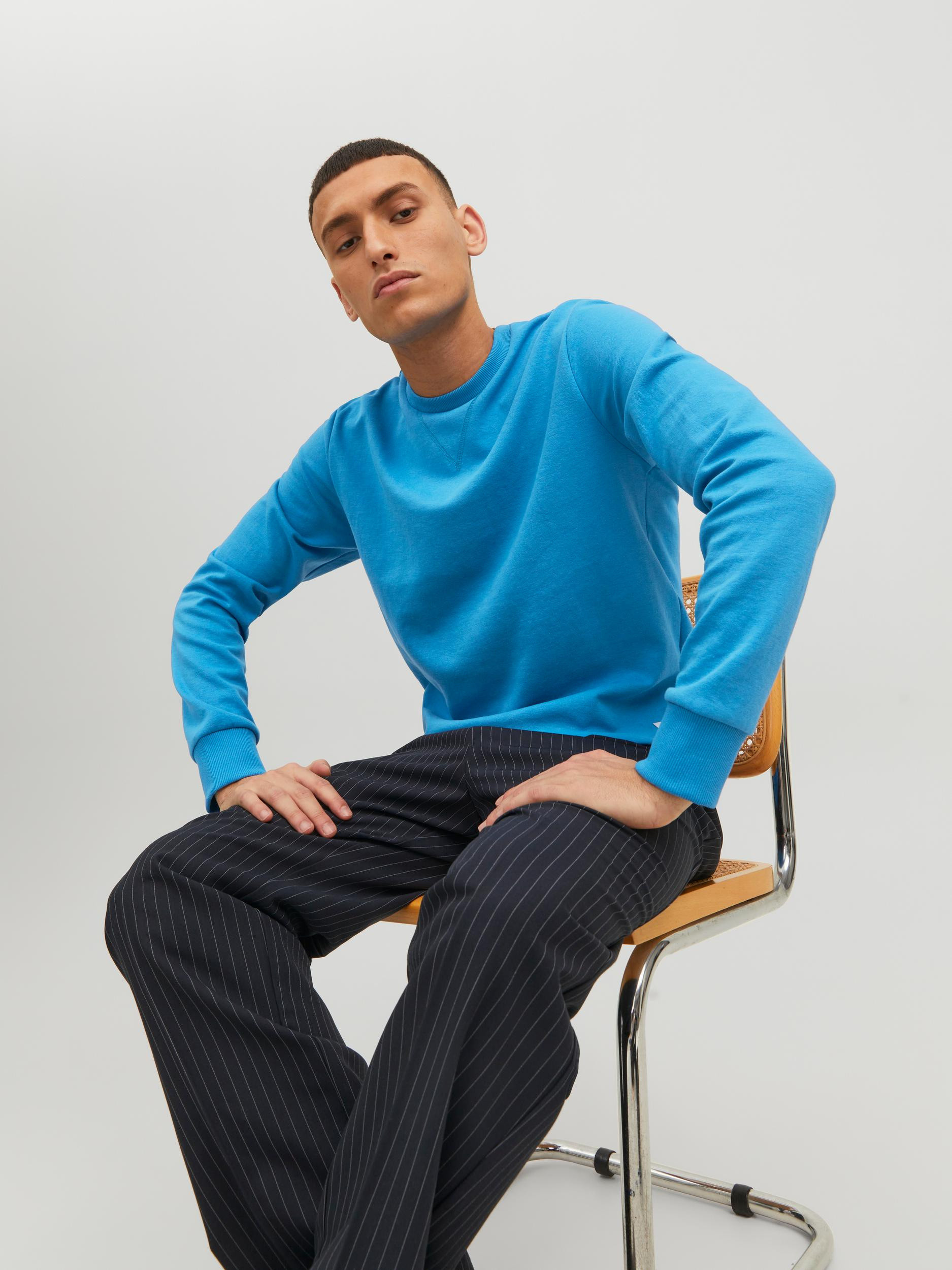 Jack & Jones - Pullover regular fit, Azzurro, large image number 6