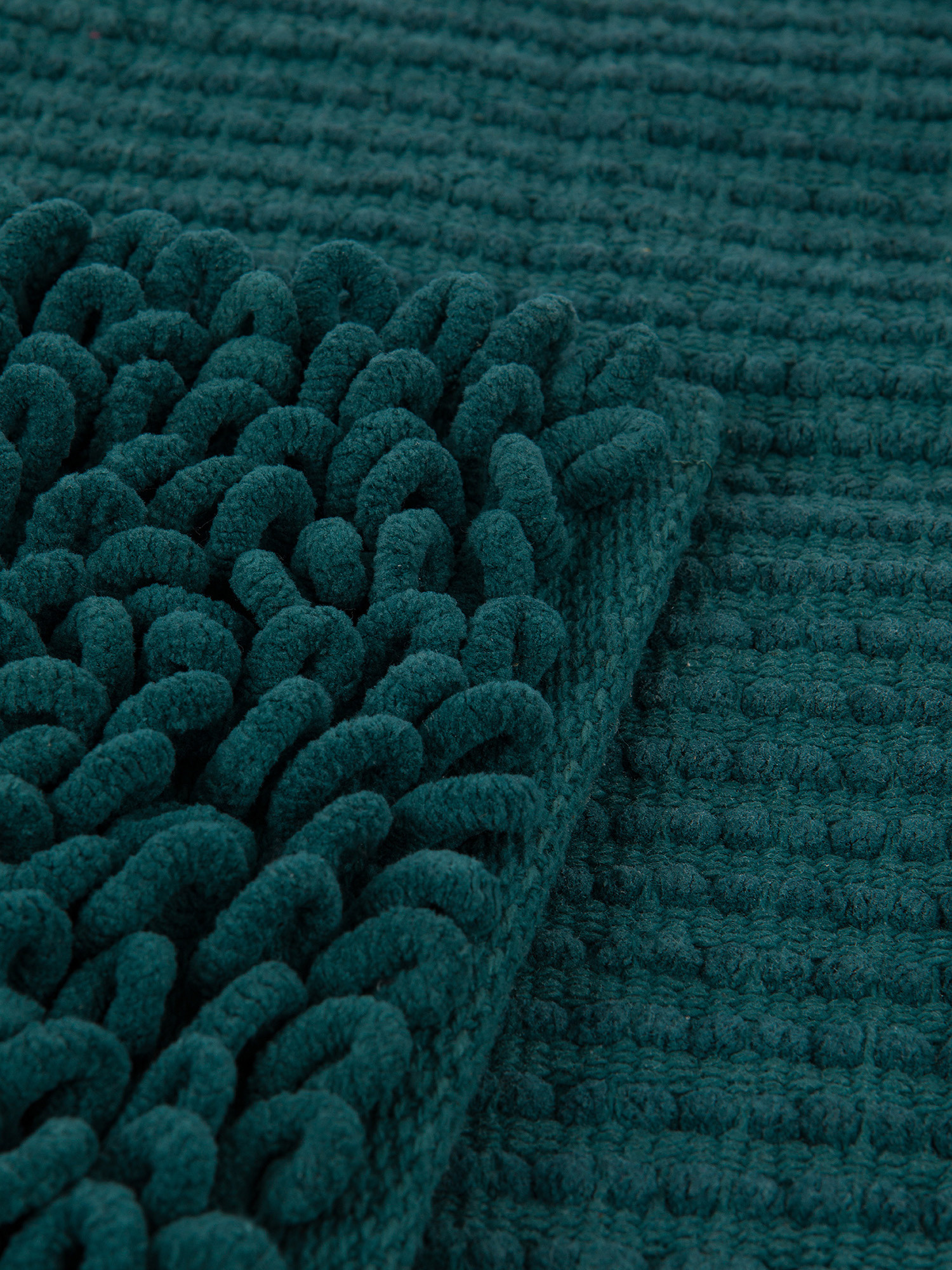 Shaggy microfiber bath mat, Dark Green, large image number 1