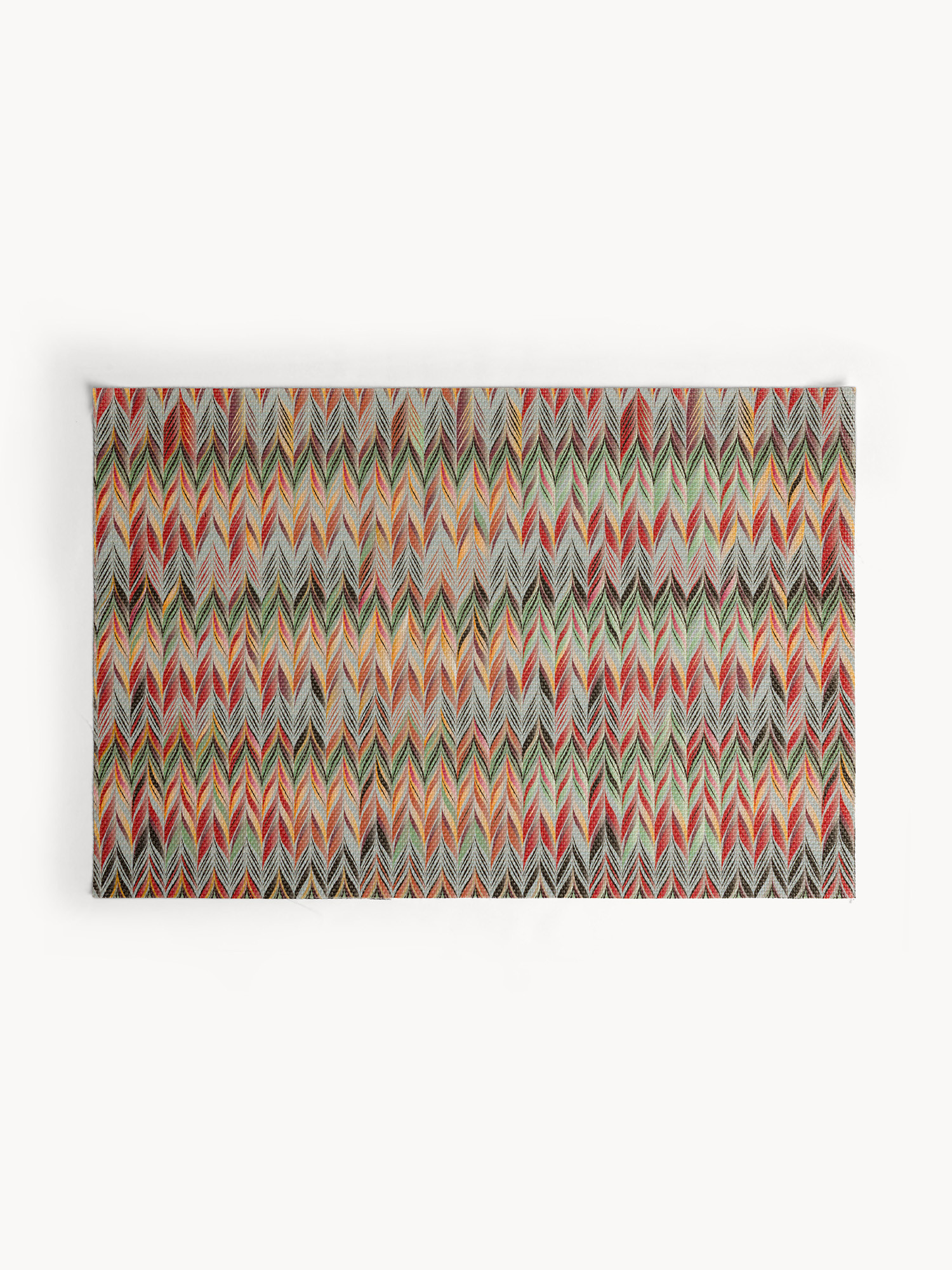 Tovaglietta in plastica motivo zigzag, Multicolor, large image number 0