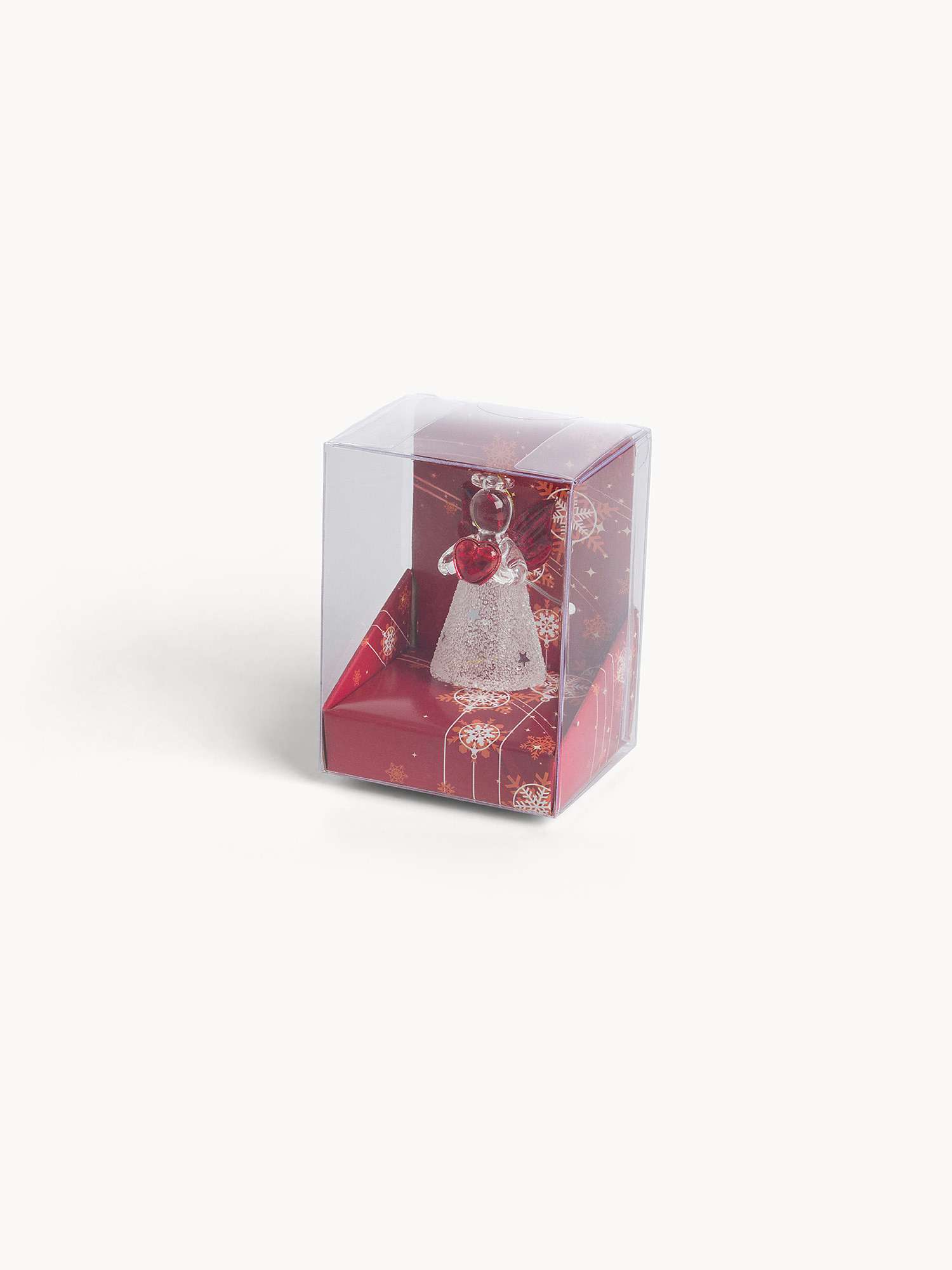 Small glass angel with gift box, Transparent, large image number 1