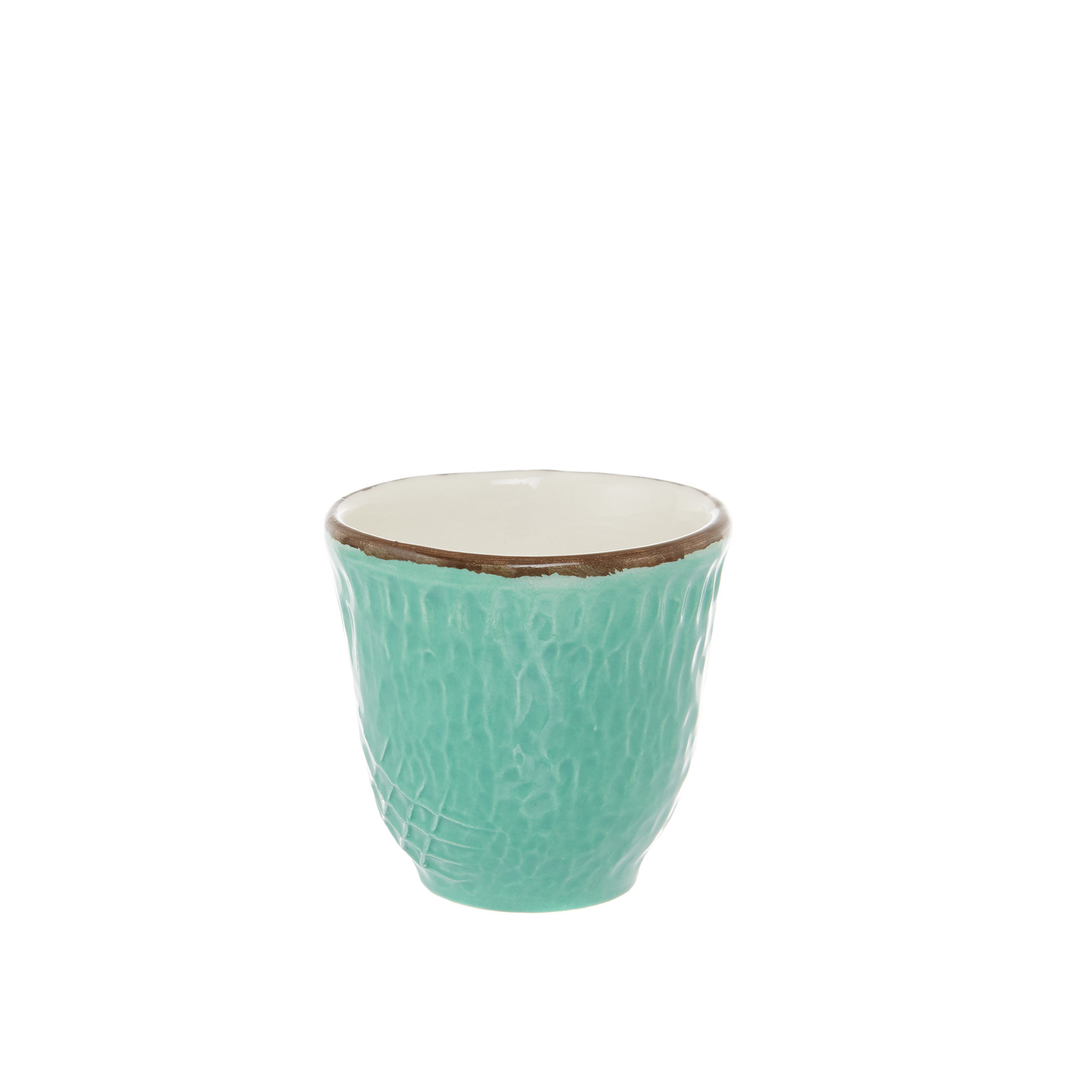 Bicchiere da caffè ceramica artigianale Preta, Verde acqua, large image number 0