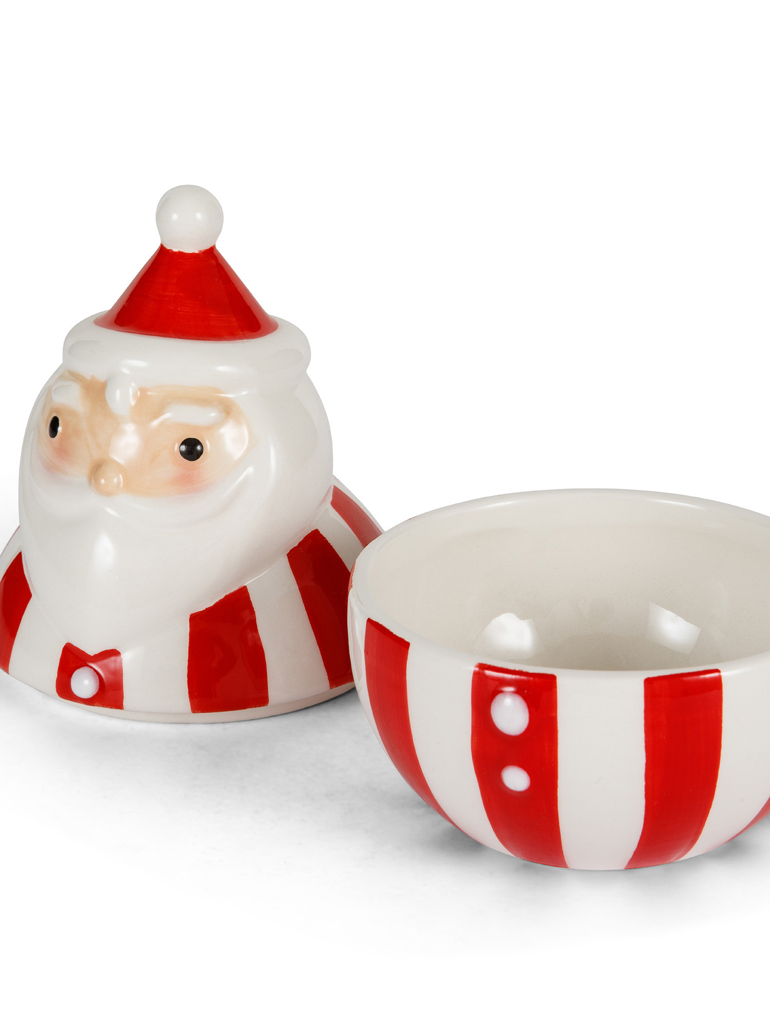 Santa Claus ceramic jar, White, large image number 1