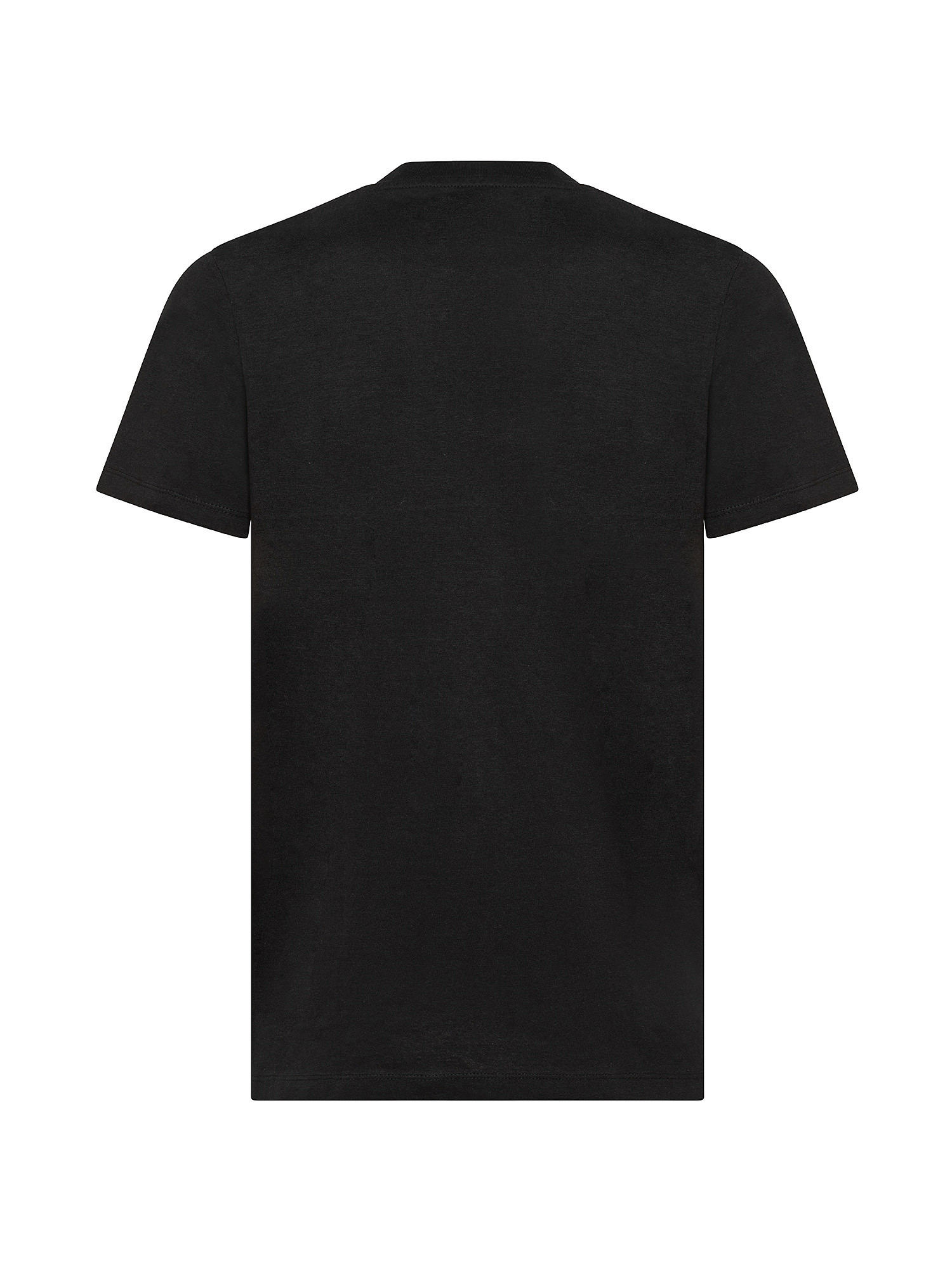 T-shirt 100% cotone, Nero, large image number 1