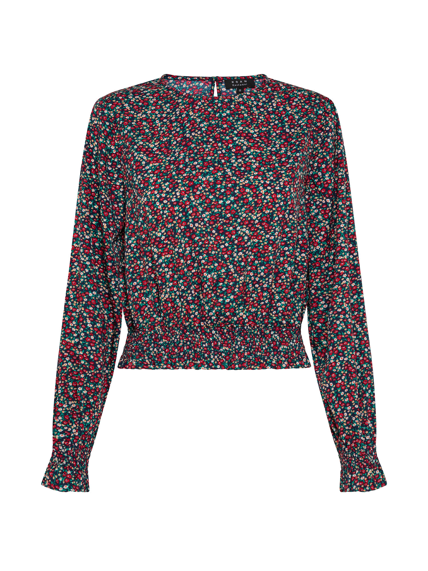 Blouse with flowers, Multicolor, large image number 0