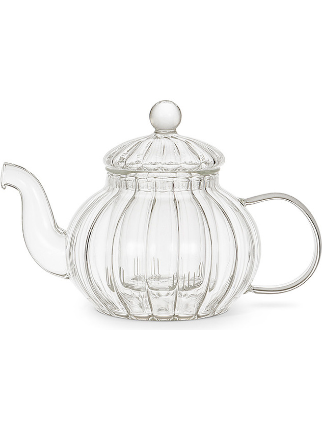 Optical effect glass teapot