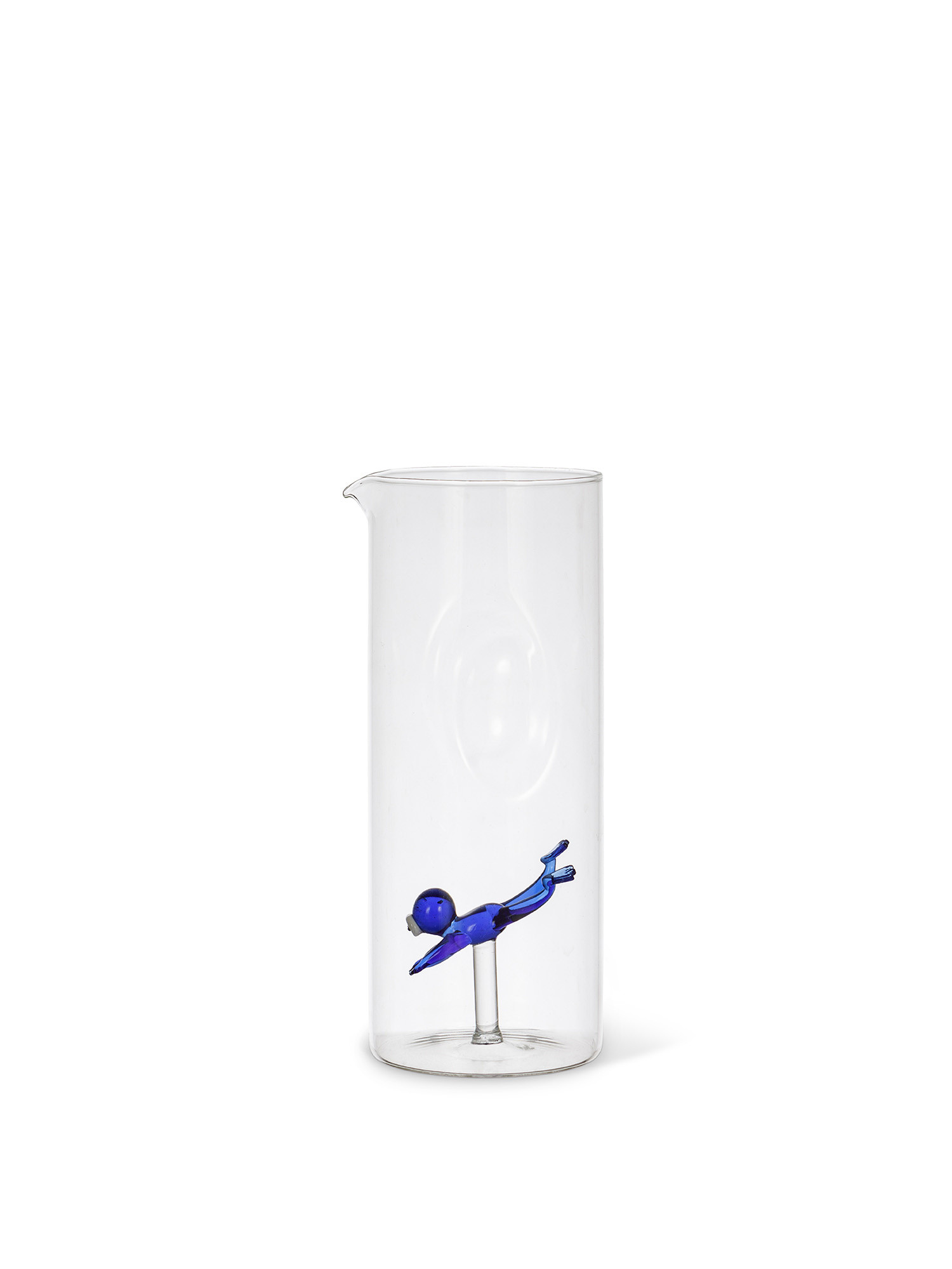Glass carafe with sub detail, Transparent, large image number 0