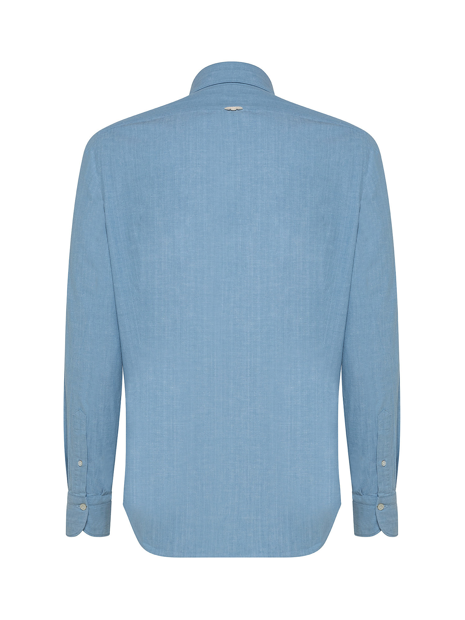 Regular fit cotton shirt, Light Blue, large image number 1