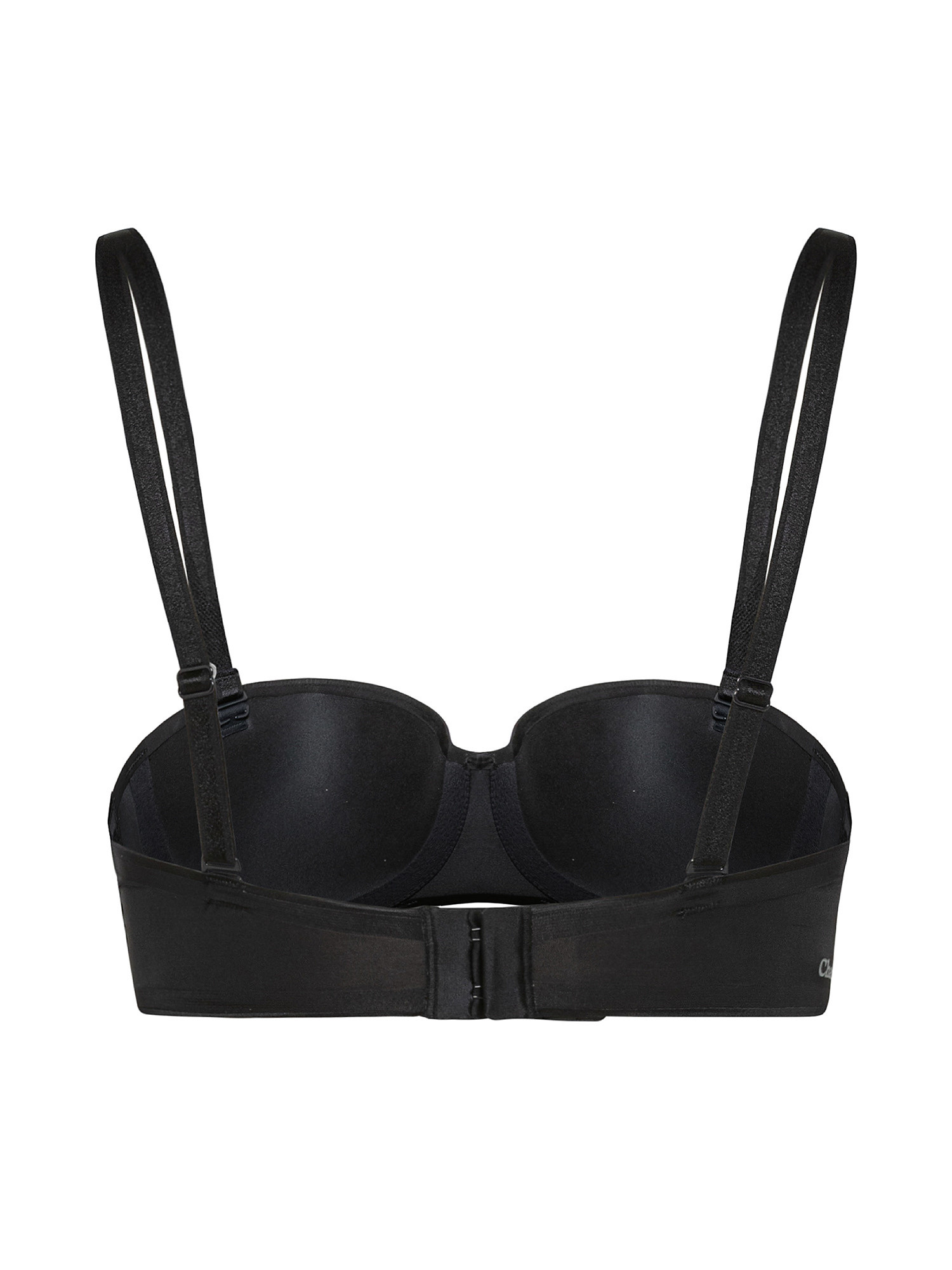 Bandeau bra with removable straps, Black, large image number 1