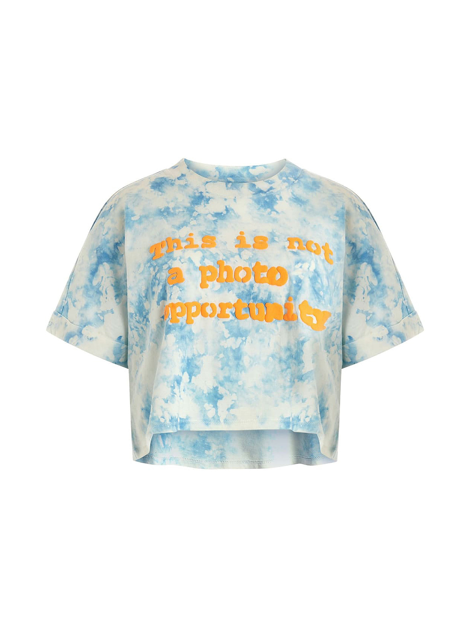 GUESS - T-shirt tie-dye, Azzurro, large image number 0