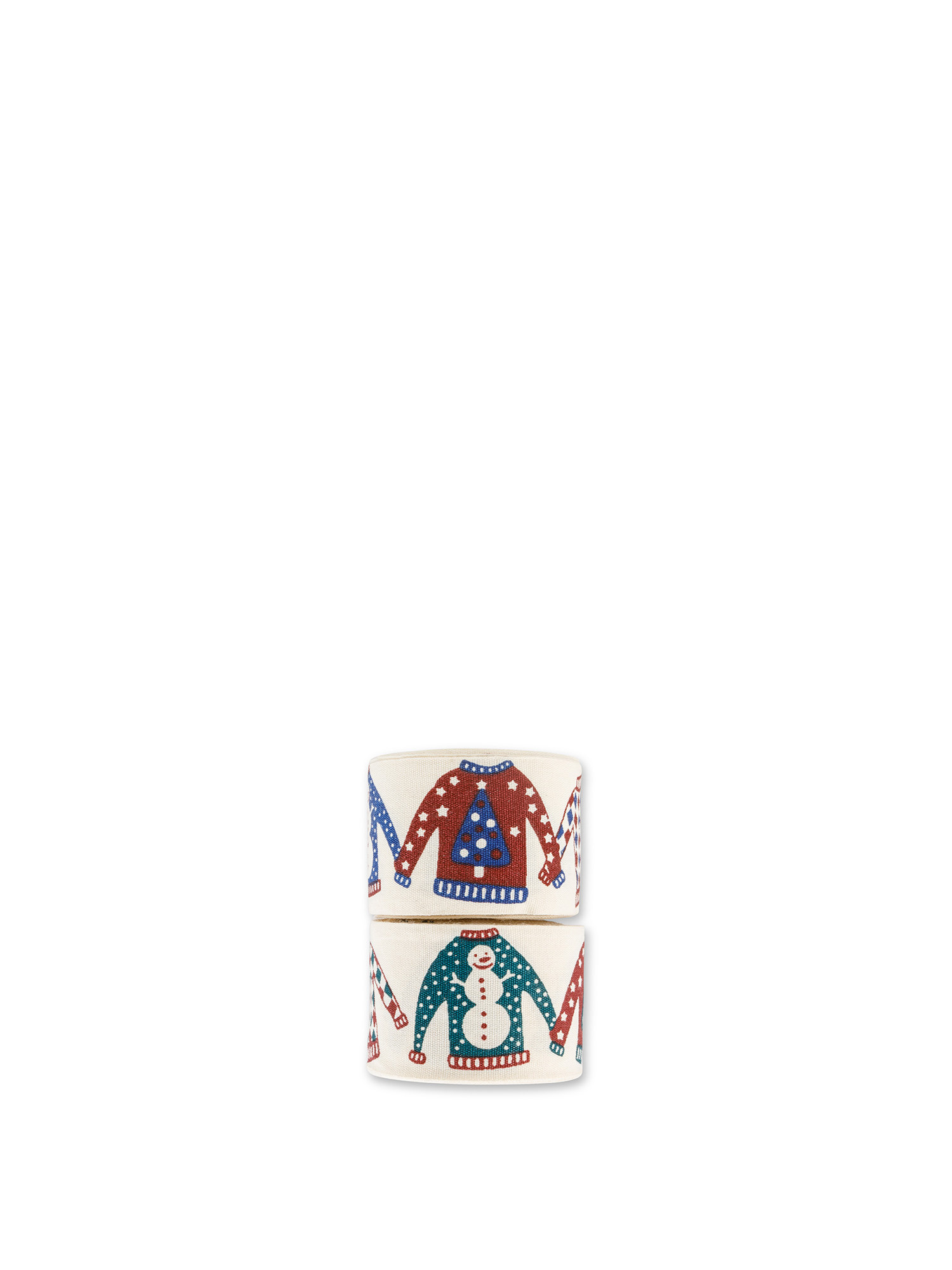 Rotolo di nastro per pacchi regalo, Bianco, large image number 0