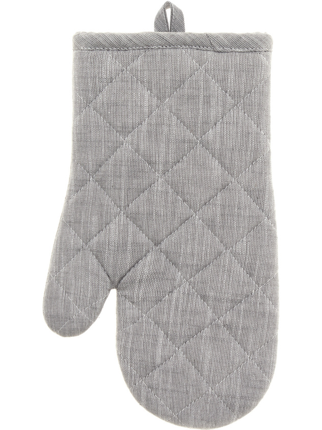 Guanto forno m&egrave;lange a trama fiammata