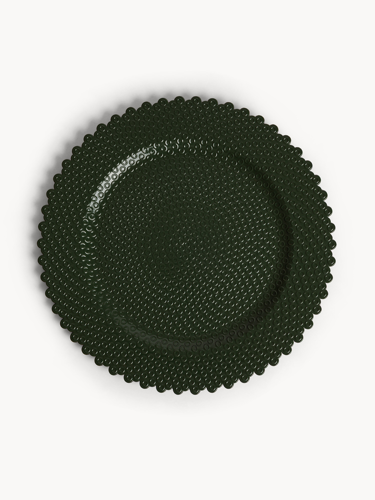 Sottopiatto in plastica, Verde, large image number 0