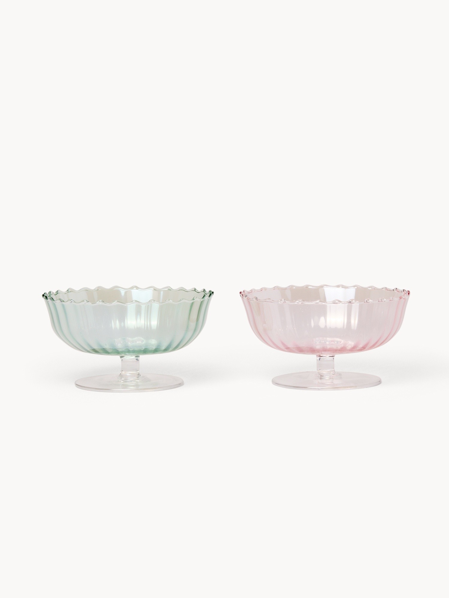 Colorful glass cups, Verde/Rosa, large image number 0