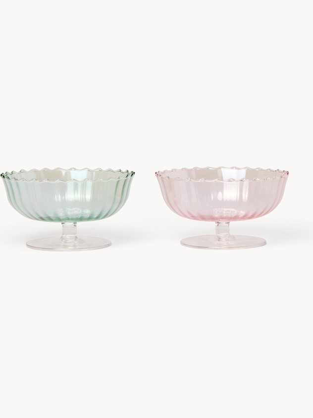 Colorful glass cups