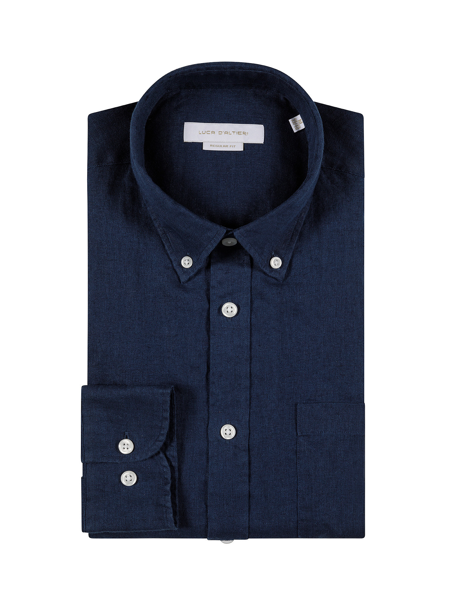 Linen shirt, Blue, large image number 2