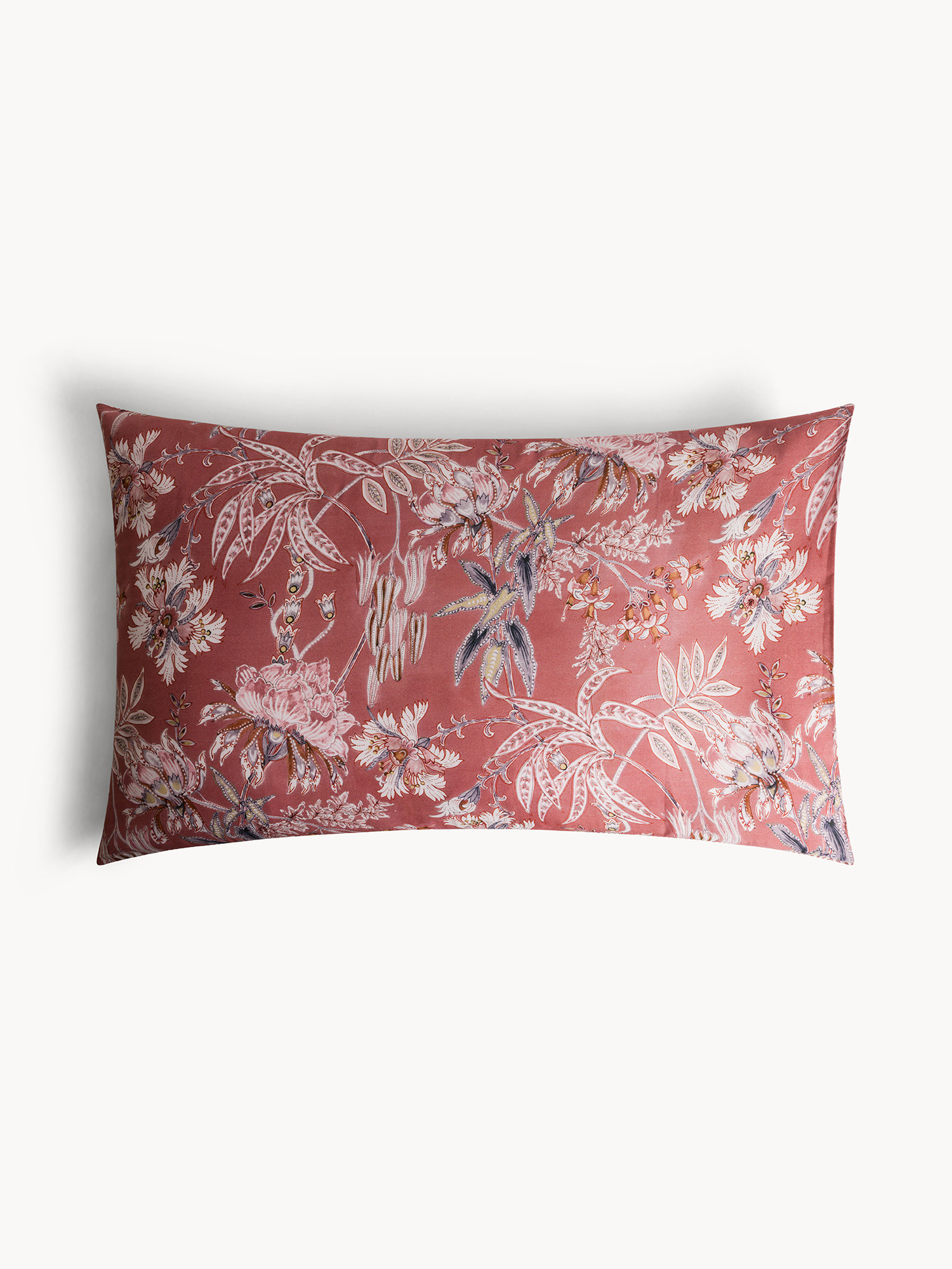 Double-faced cotton sateen pillowcase, Antique Pink, large image number 0