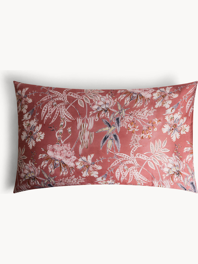 Double-faced cotton sateen pillowcase
