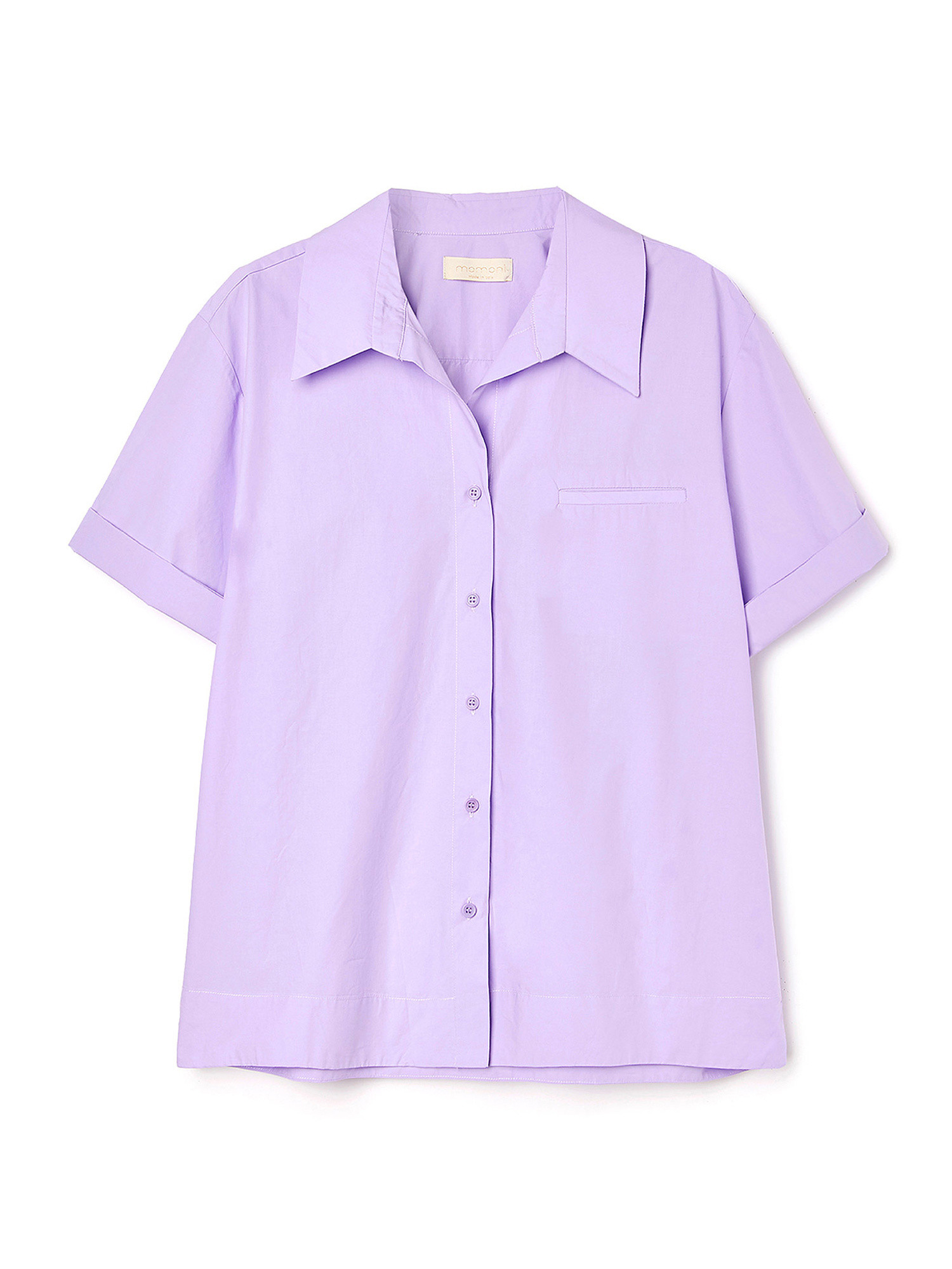 Camicia Frisco in popeline di cotone, Viola, large