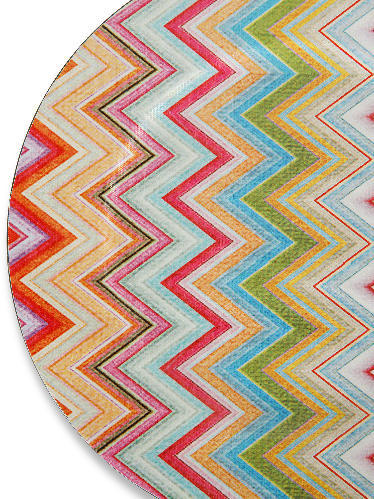 Sottopiatto PVC motivo zigzag, Multicolor, large image number 1