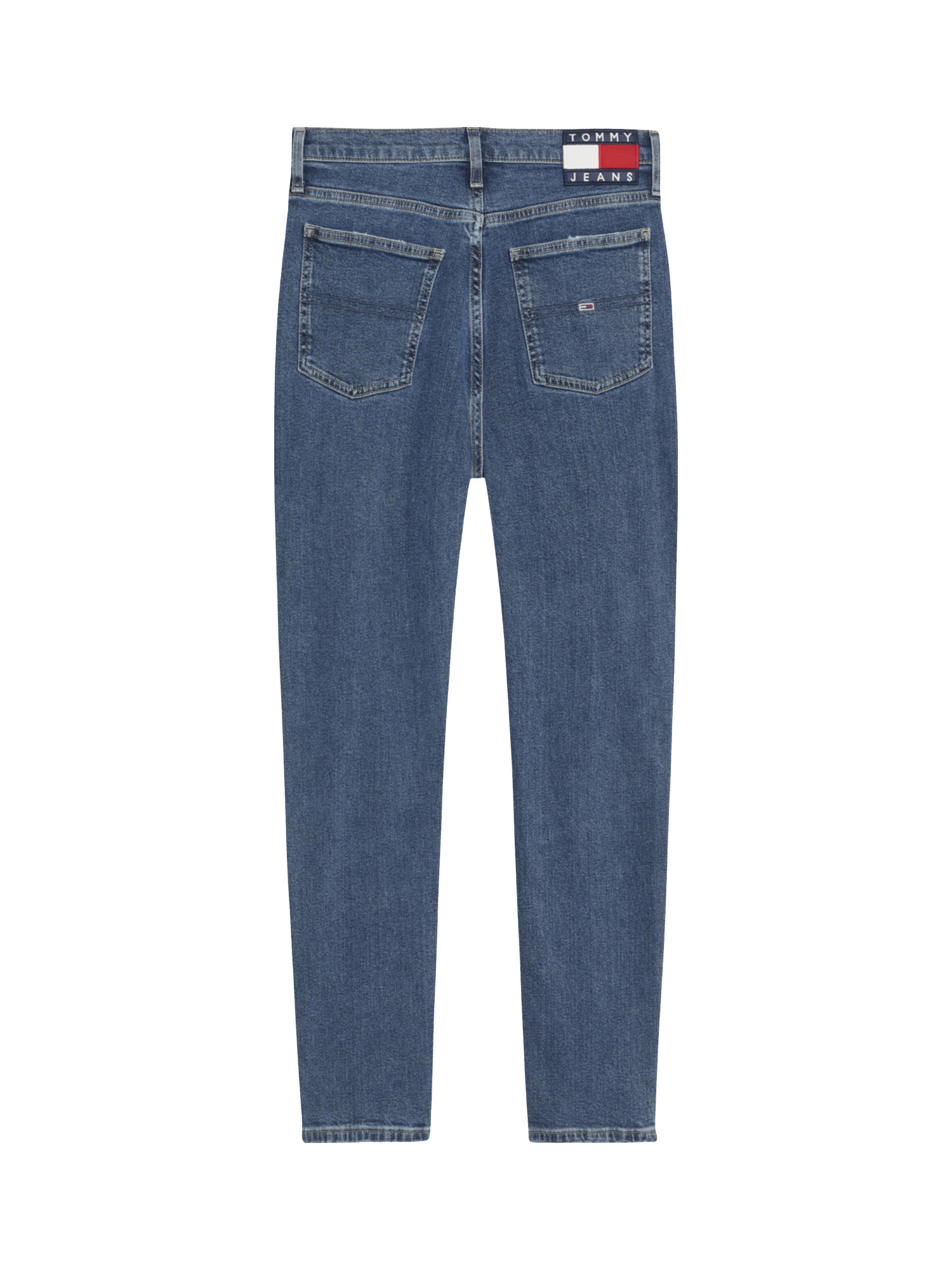 High-waisted slim fit denim trousers, Denim, large image number 1