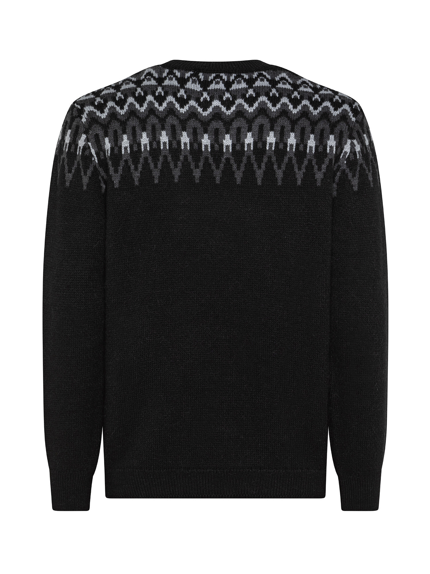 Superdry - Fair Isle crewneck sweater, Black, large image number 1