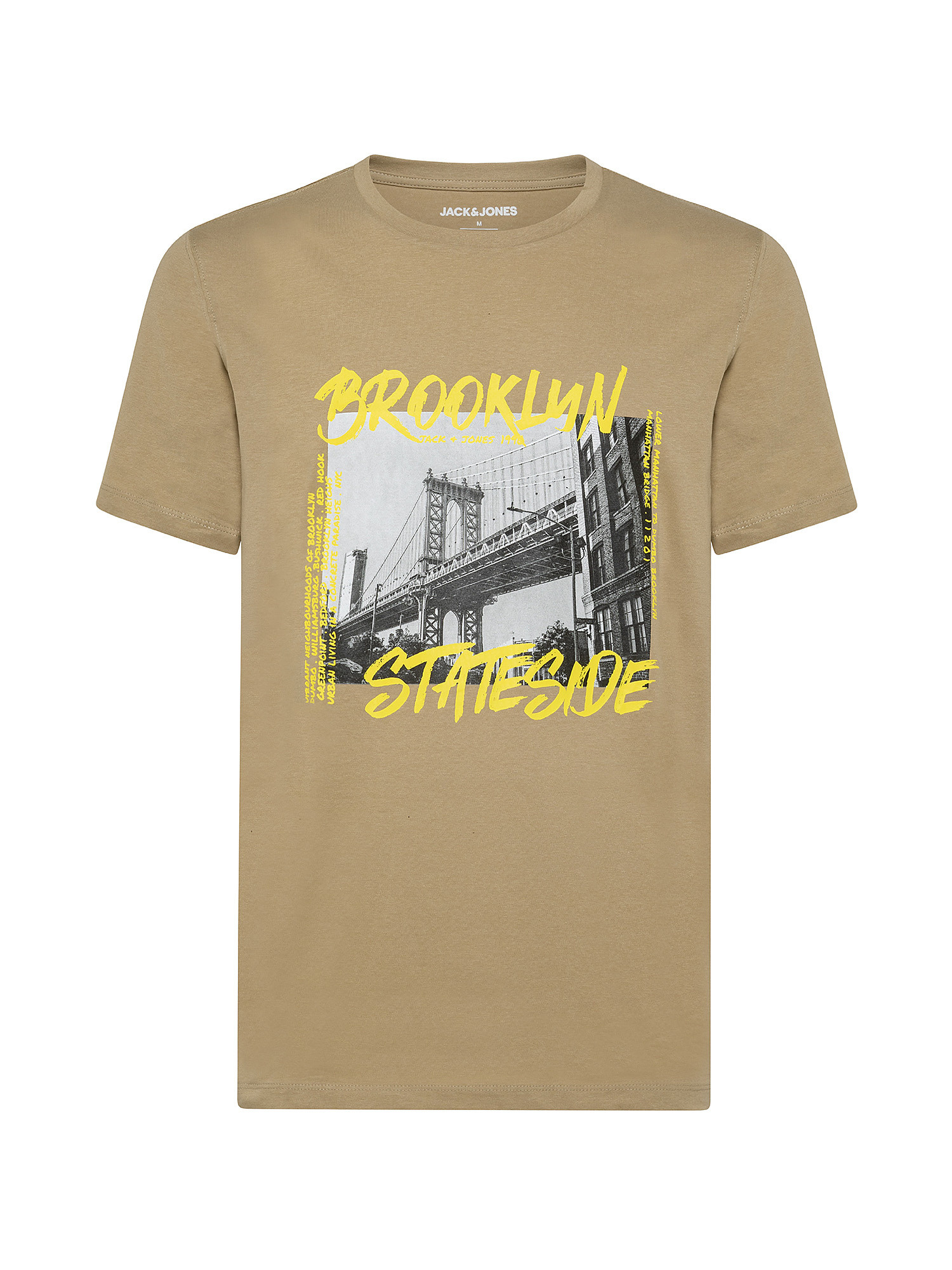 T-shirt with print, Beige, large image number 0