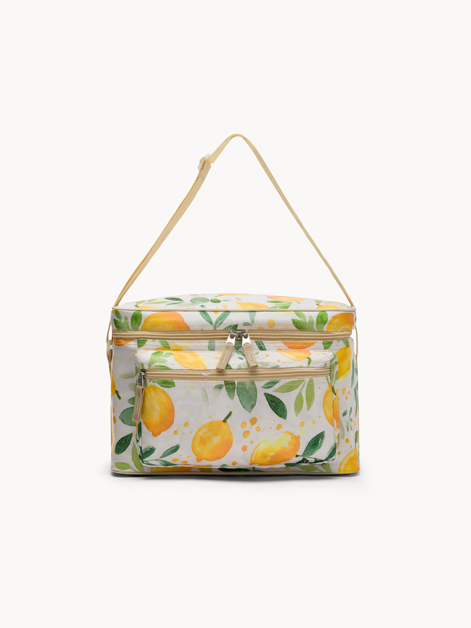 Borsa termica motivo limoni 12 lt, Bianco, large image number 0