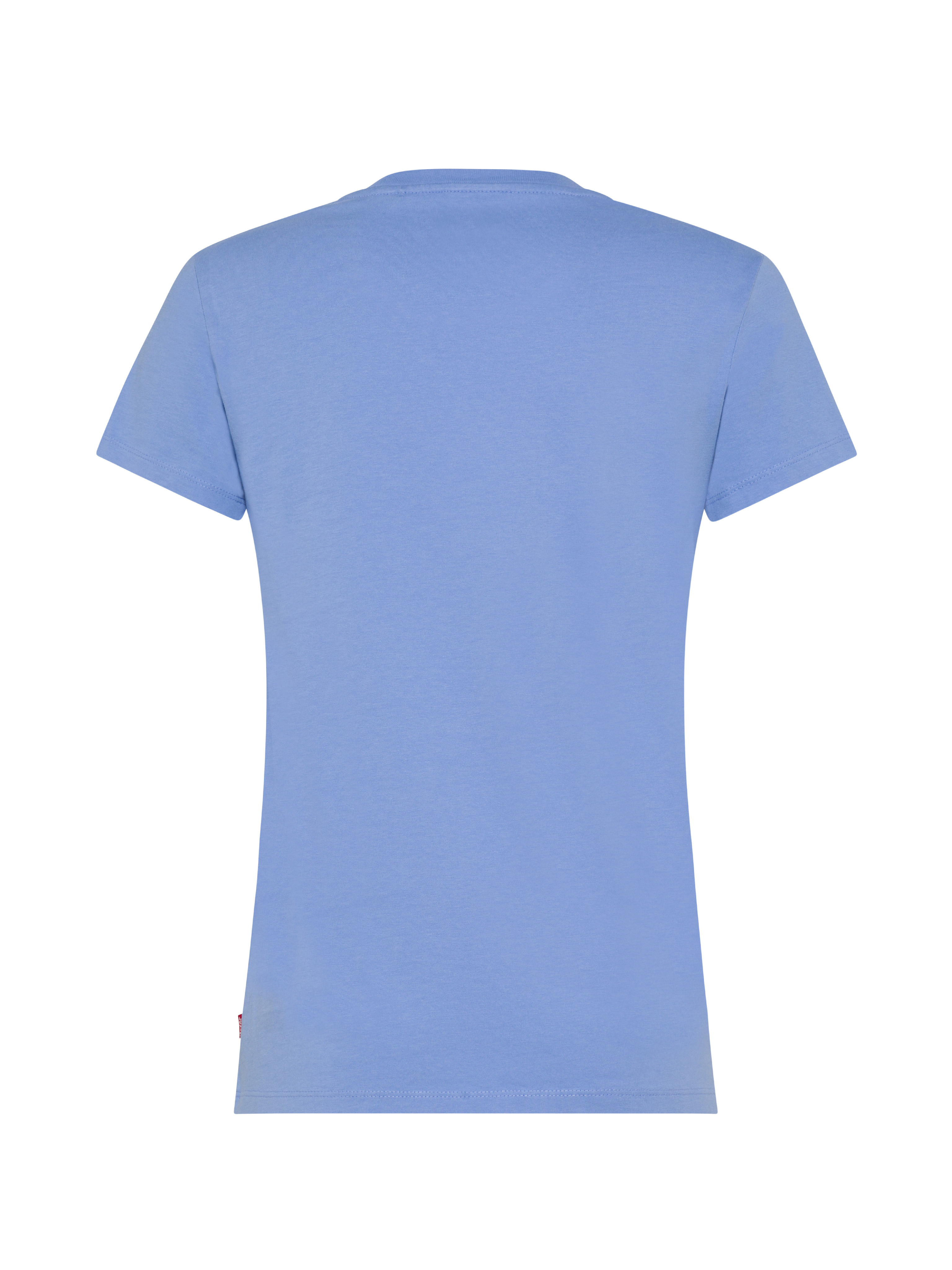 Levi's - T-shirt con logo floreale, Azzurro, large image number 1
