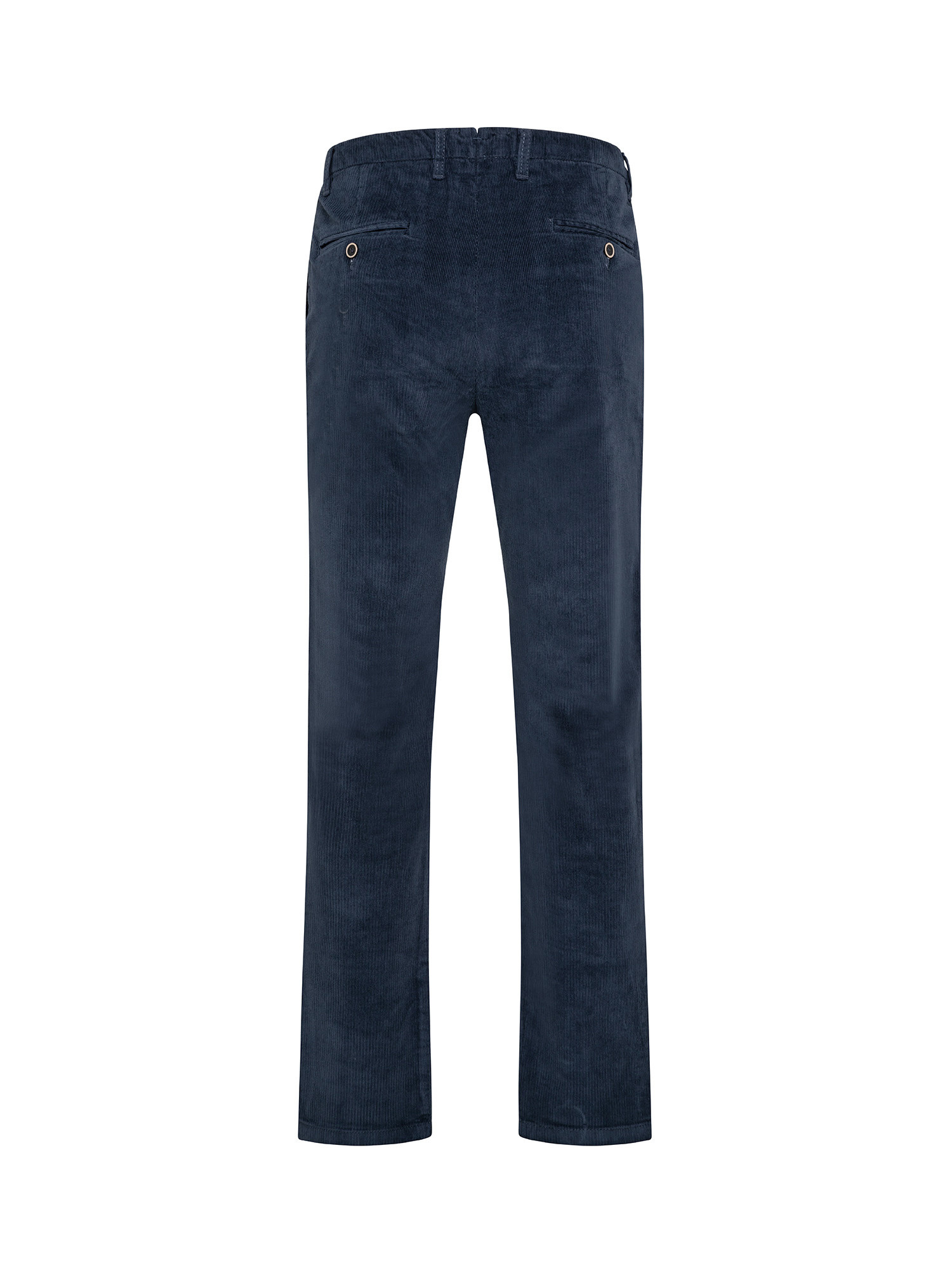 JCT - Slim fit velvet chino trousers, Denim, large image number 1