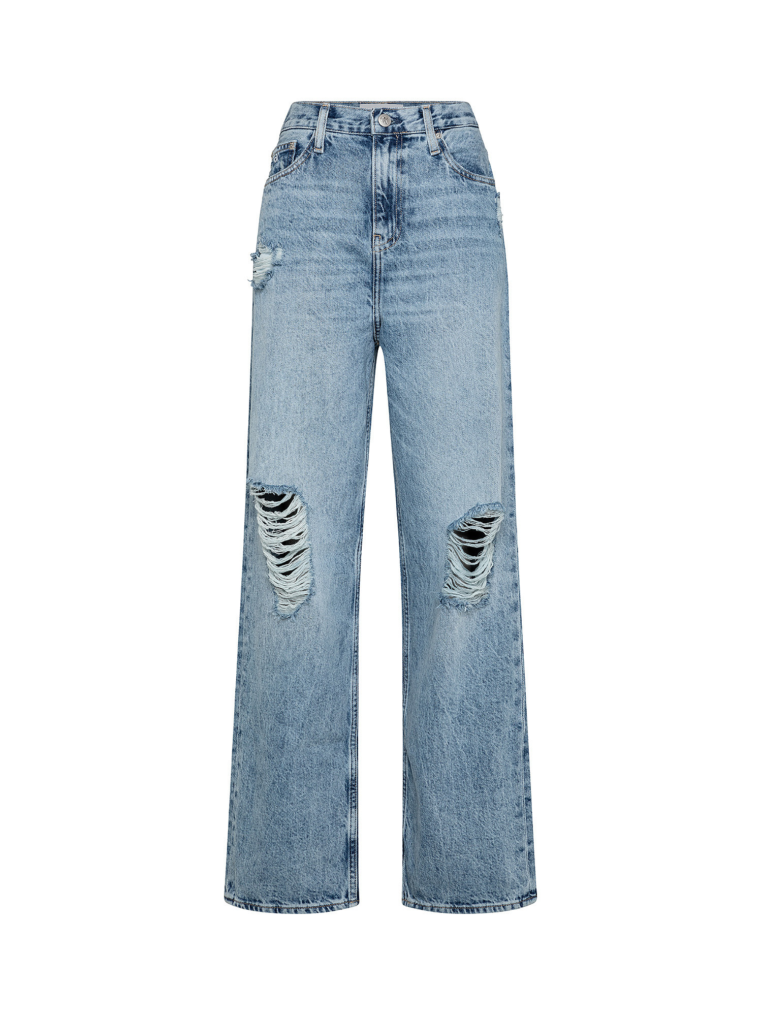 Five pocket wide leg jeans, Denim, large image number 0